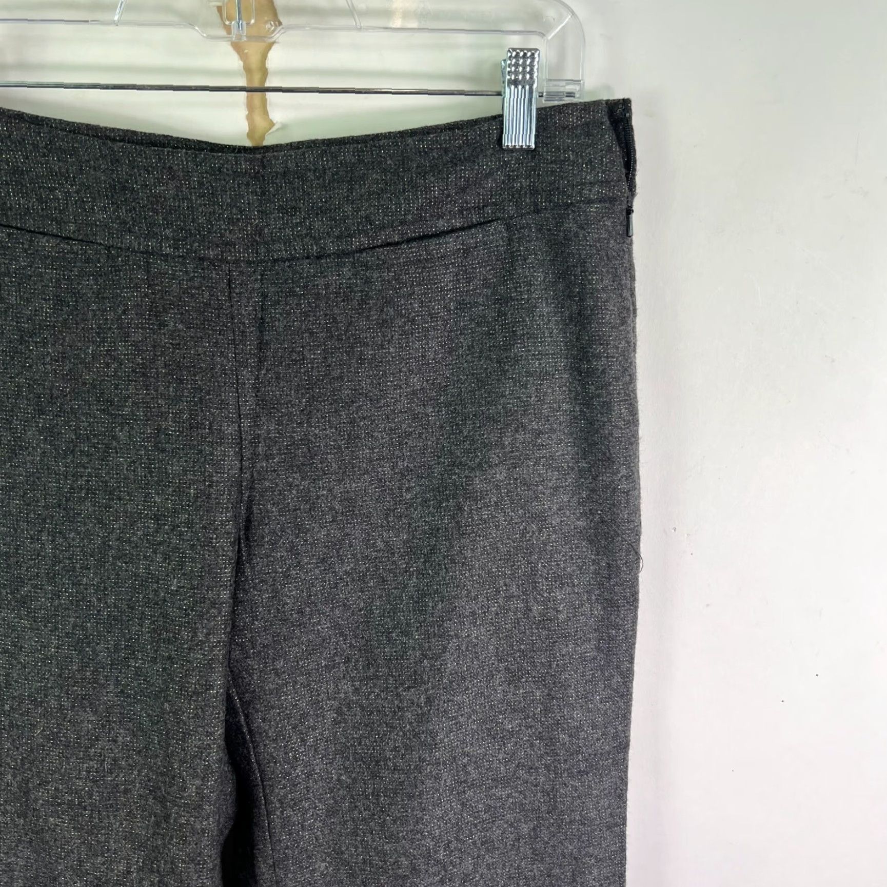 Eddie Bauer VINTAGE Eddie Bauer Flared Wool Blend Dress Pants Womens Size 4 Gray 33in Inseam Metallic Classic Size ONE SIZE - 2 Thumbnail