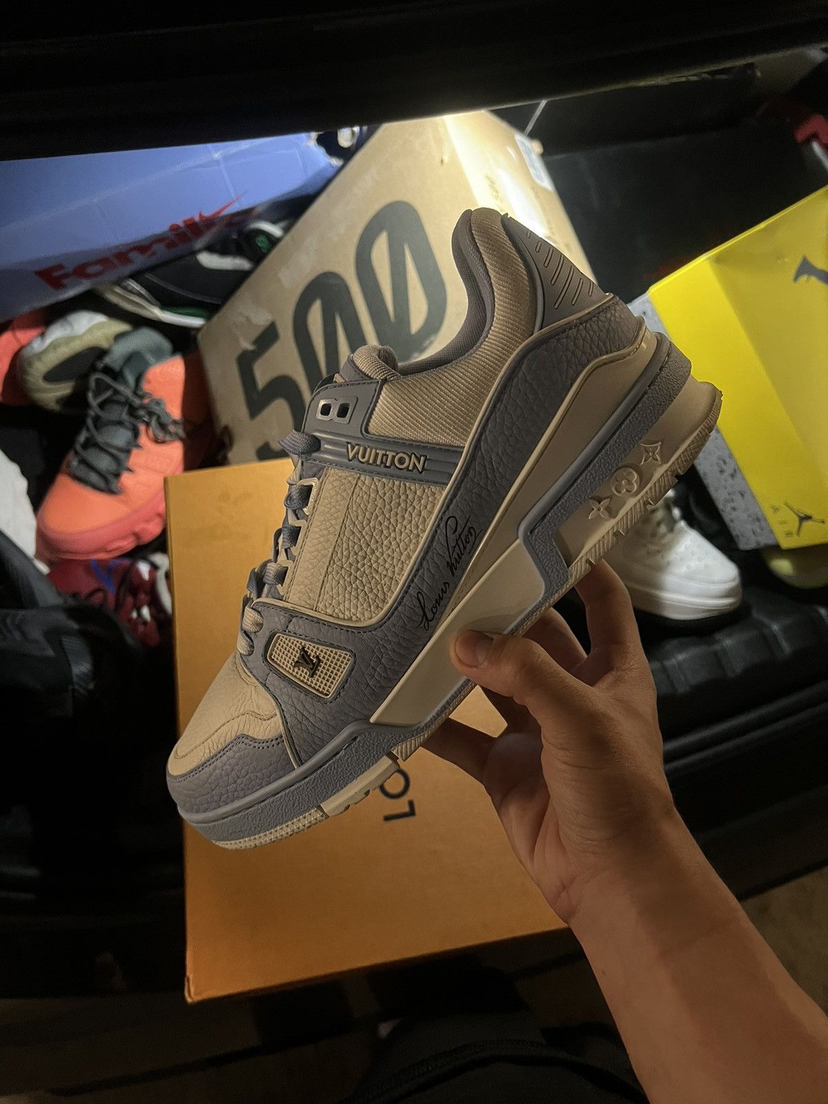 Louis Vuitton Louis Vuitton LV Trainer Blue White Size US 8.5 / EU 41-42 - 5 Thumbnail