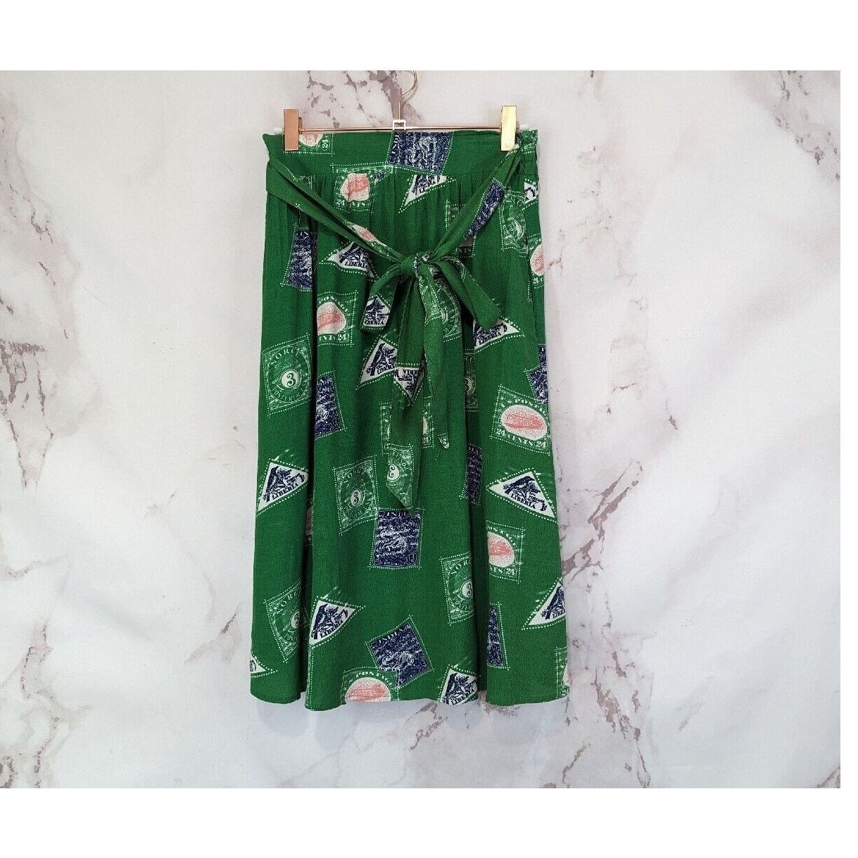Anthropologie Anthropologie Porridge Skirt Women XS Getaway Stamp Bird Size 26" / US 2 / IT 38 - 1 Thumbnail