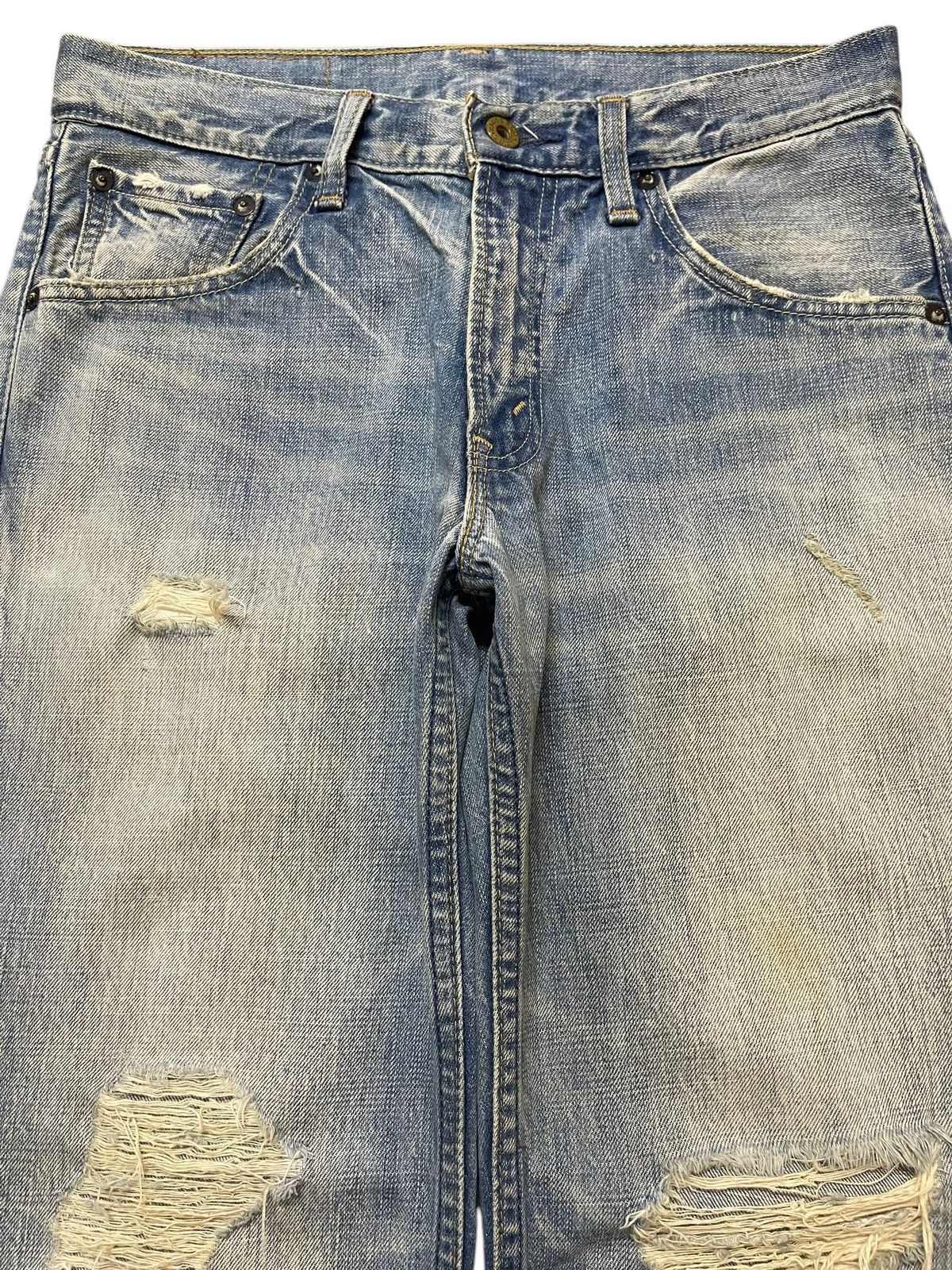 Levi's Vintage 90 Levis 502 Faded Wash Style Distressed Style Jeans Size US 30 / EU 46 - 3 Thumbnail