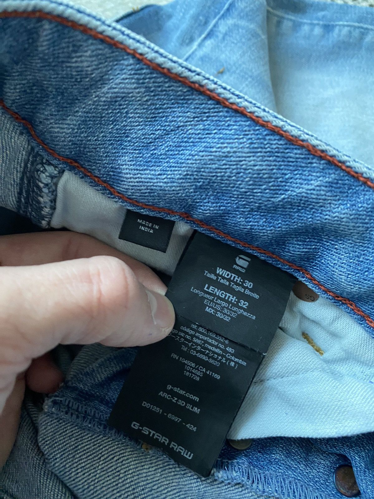 G-Star Vintage G-star RAW ARC 30 slim Denim anatomical shape Size US 30 / EU 46 - 10 Thumbnail