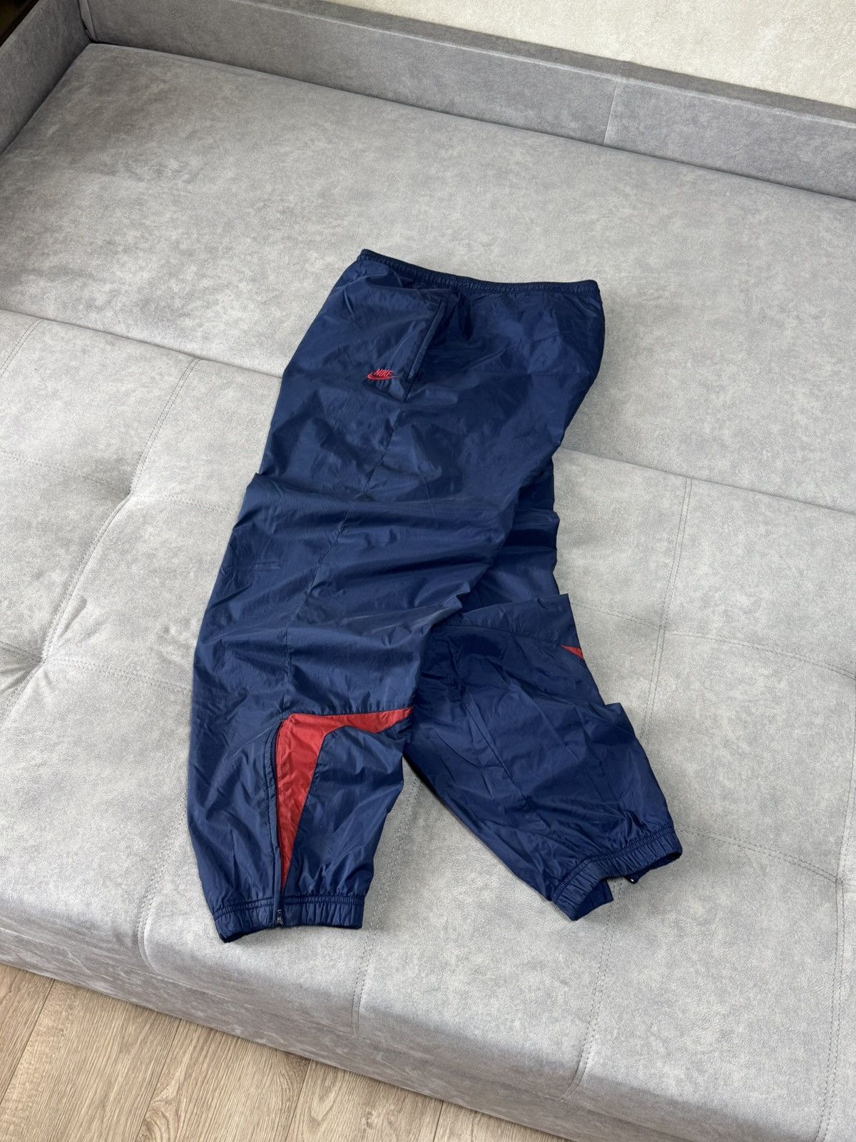 Nike × Vintage Vintage Nike Nylon Y2K Baggy sweatpants pants drill XL Size US 34 / EU 50 - 3 Thumbnail