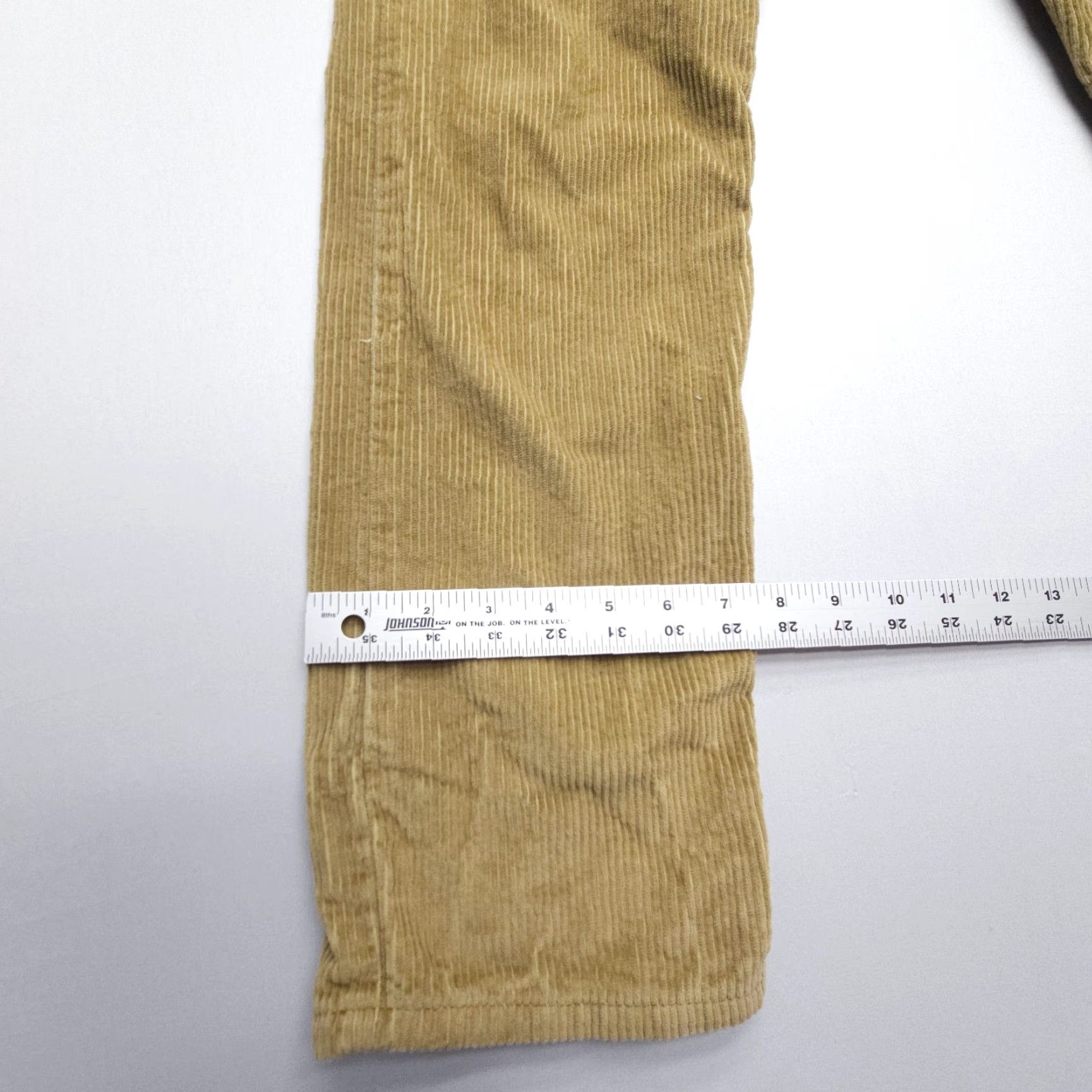 Levi's Levi's Jeans Womens 29 30 Tan Cotton Corduroy Classic Straight Denim Size 29" - 4 Thumbnail