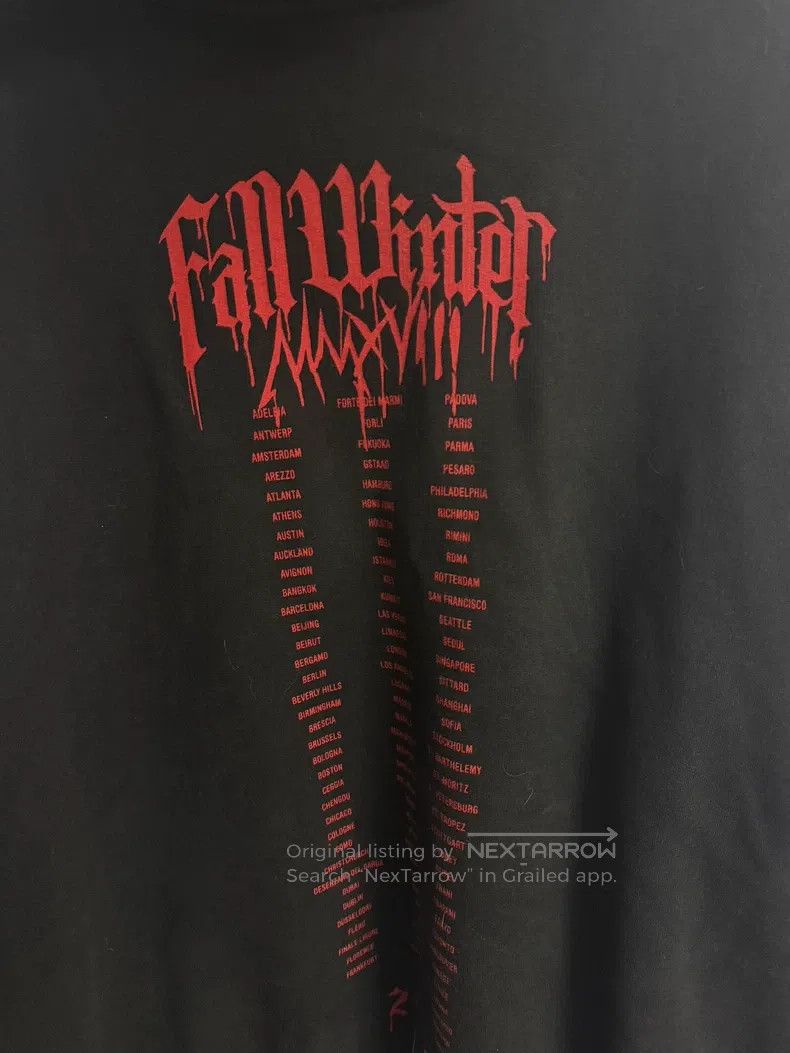 Vetements VETEMENTS Blood Droplet Hoodie Size US S / EU 44-46 / 1 - 4 Thumbnail