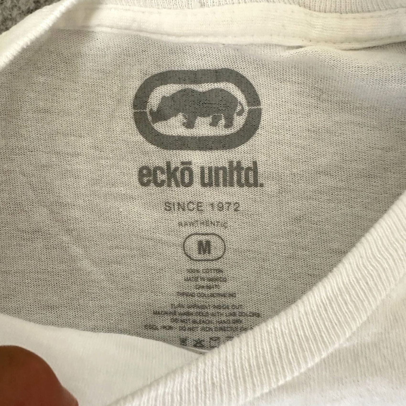 Ecko Unltd. ECKO Shirt Adult Medium White Tee Big Logo Tee Mens Size US M / EU 48-50 / 2 - 6 Thumbnail