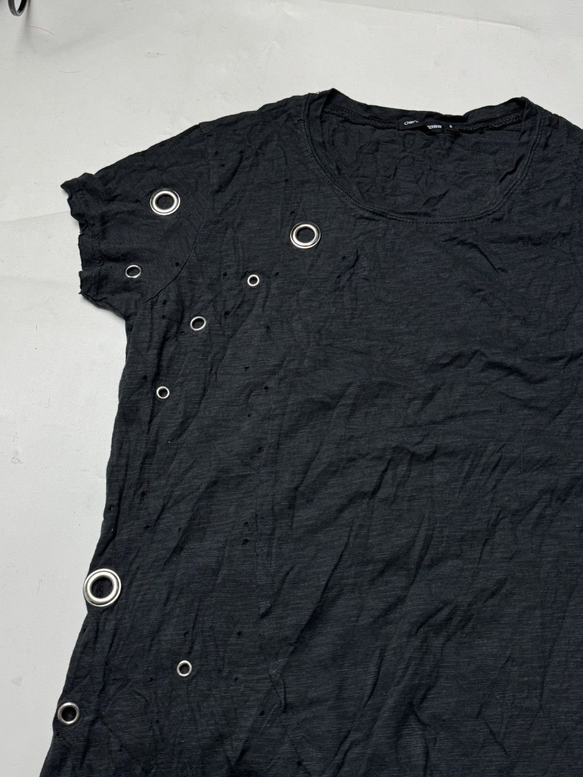 Yasuyuki Ishii Japanese Ifsix Dennyrose Ring Distressed Asymmetrical Size US S / EU 44-46 / 1 - 3 Thumbnail