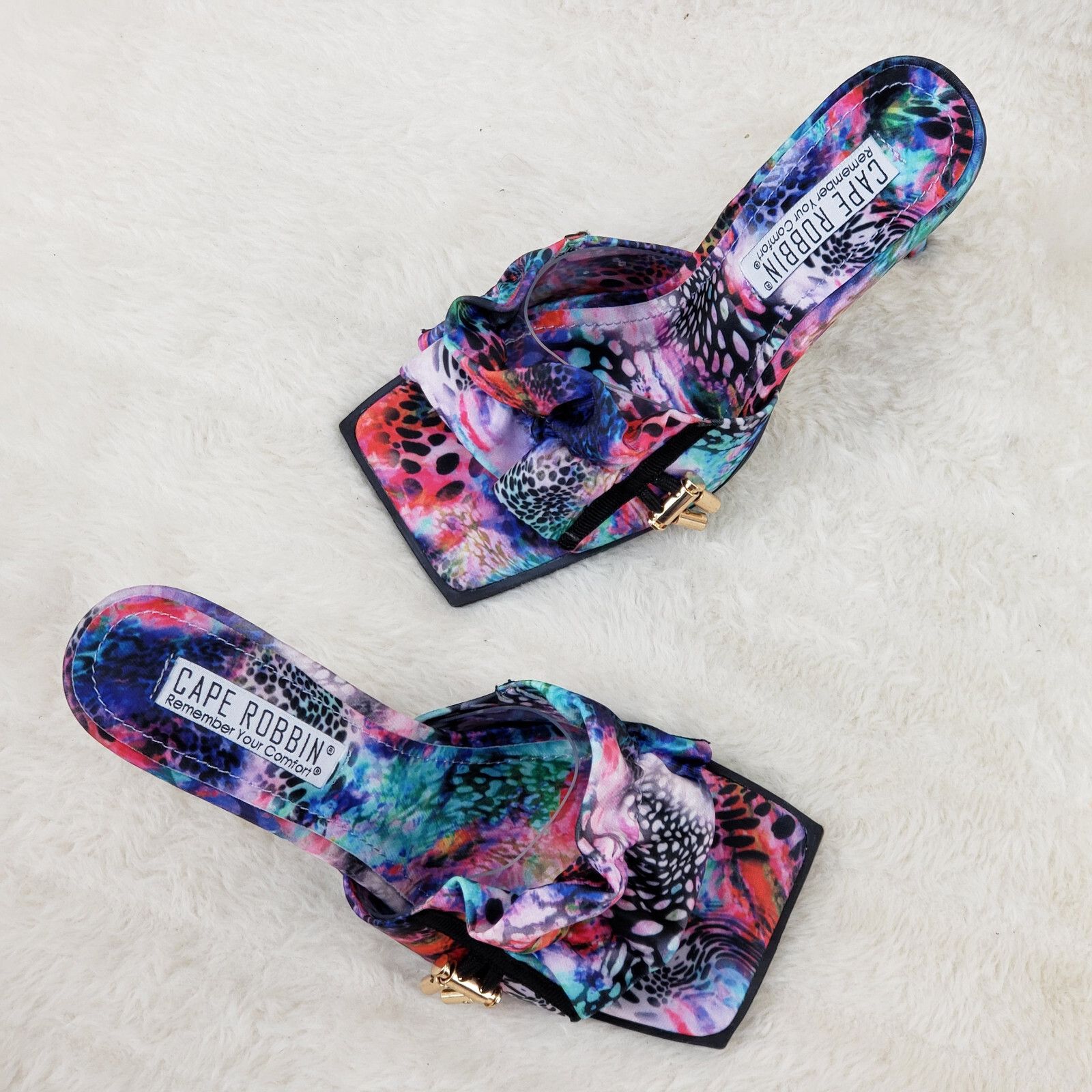 Other iliana Slip On Sqaure Open Toe High Heel Clogs Mules Slides Size US 10 / IT 40 - 7 Thumbnail