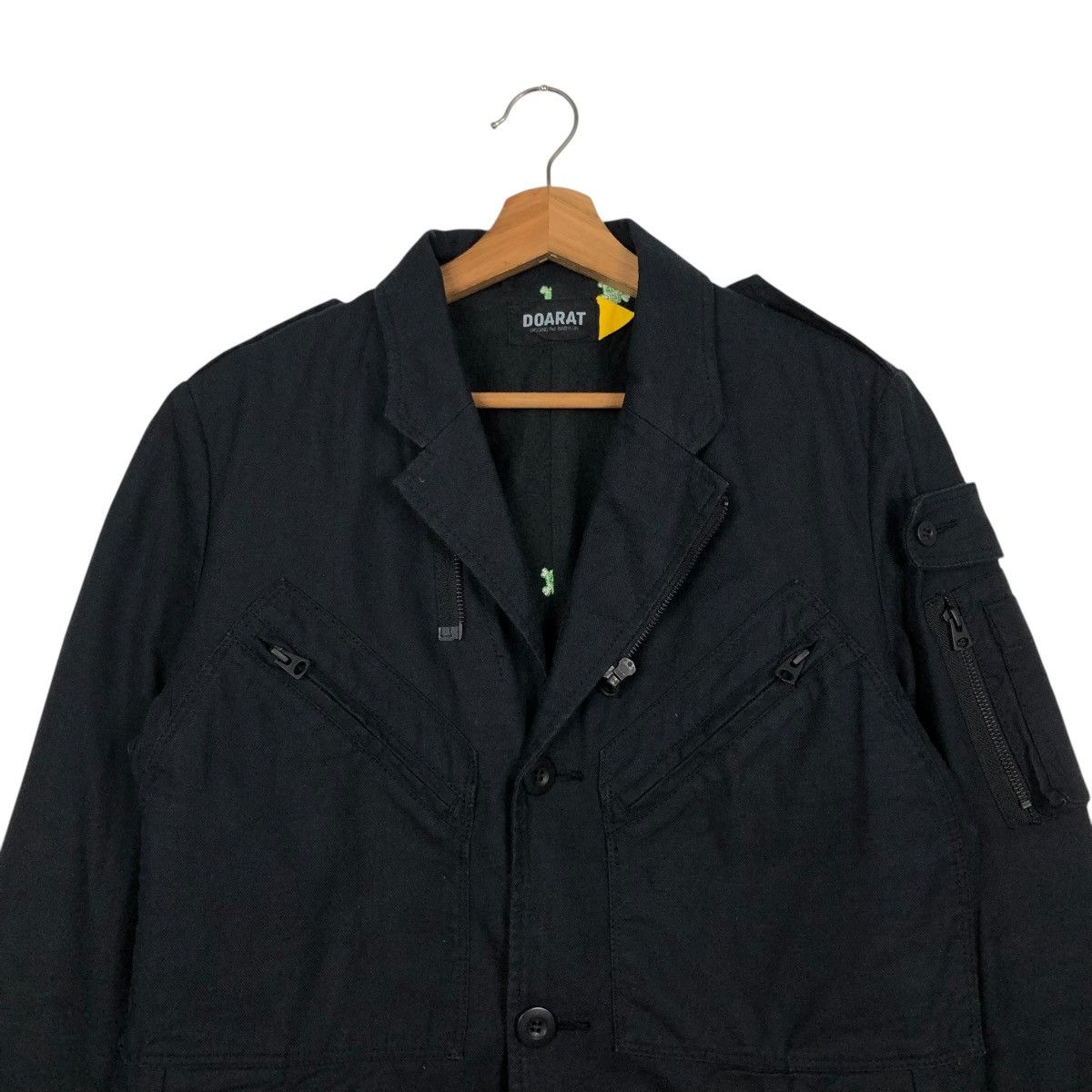 Hysteric Glamour 🔥RICH BLACK BIKER BONDAGE JACKET DOARAT CARGO POCKETS Size US M / EU 48-50 / 2 - 5 Thumbnail
