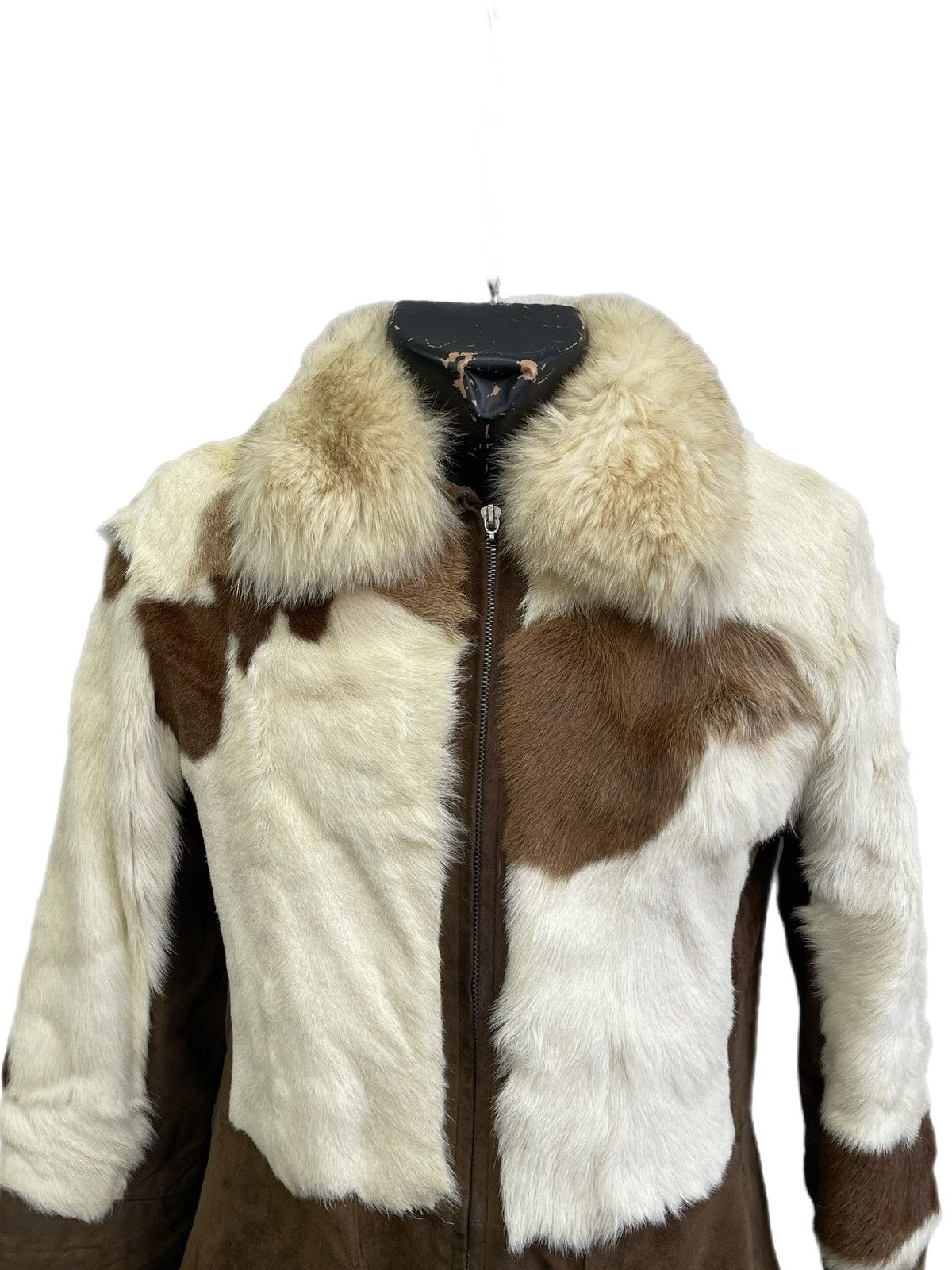 If Six Was Nine Hysteric glamour style brown fur fuzzy jacket vintage y2k Size L / US 10 / IT 46 - 2 Thumbnail