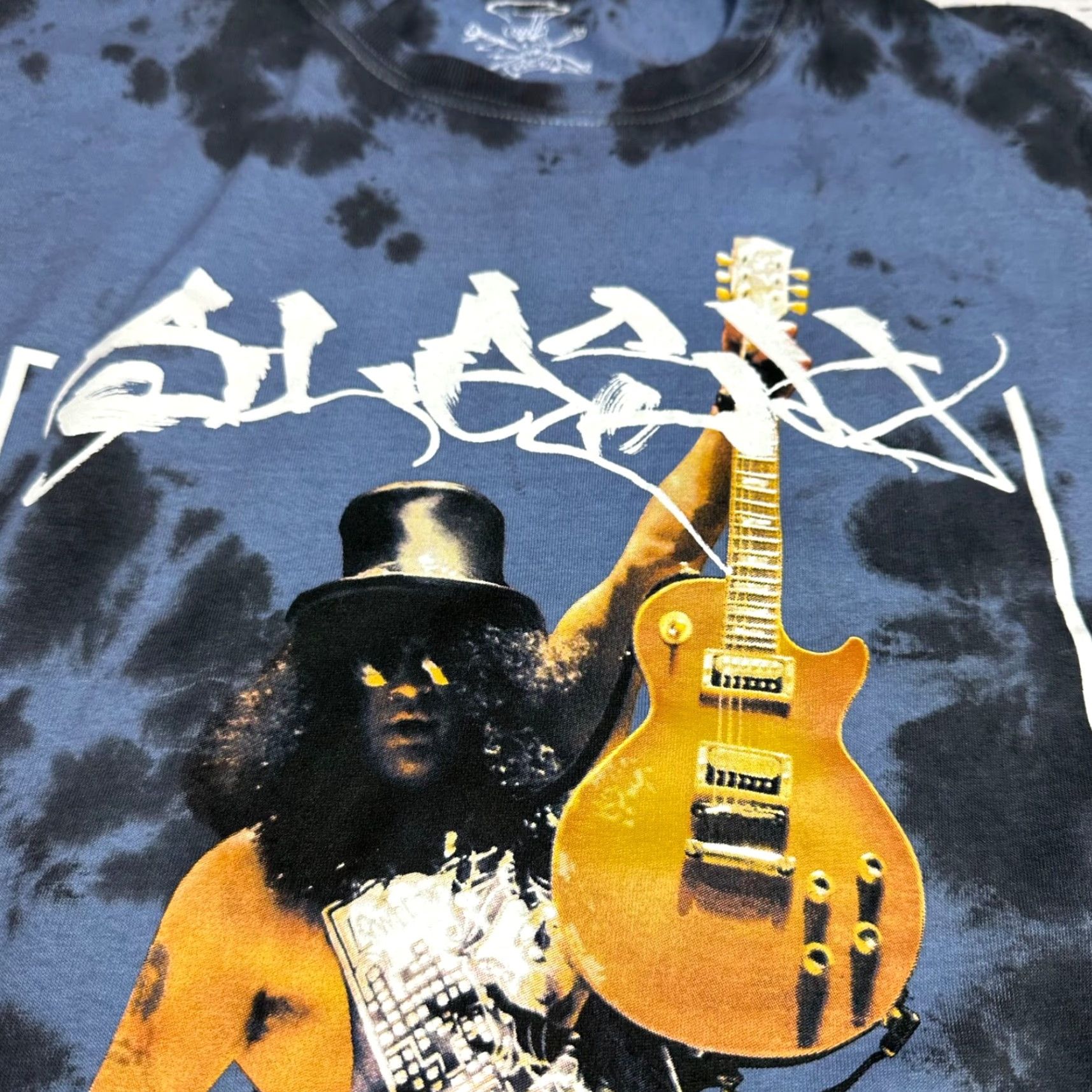 Vintage Snakepit Womens Tee Size M/L Blue 100% Cotton Slash Guitar Graphic Tie Dye Shirt Size M / US 6-8 / IT 42-44 - 5 Thumbnail