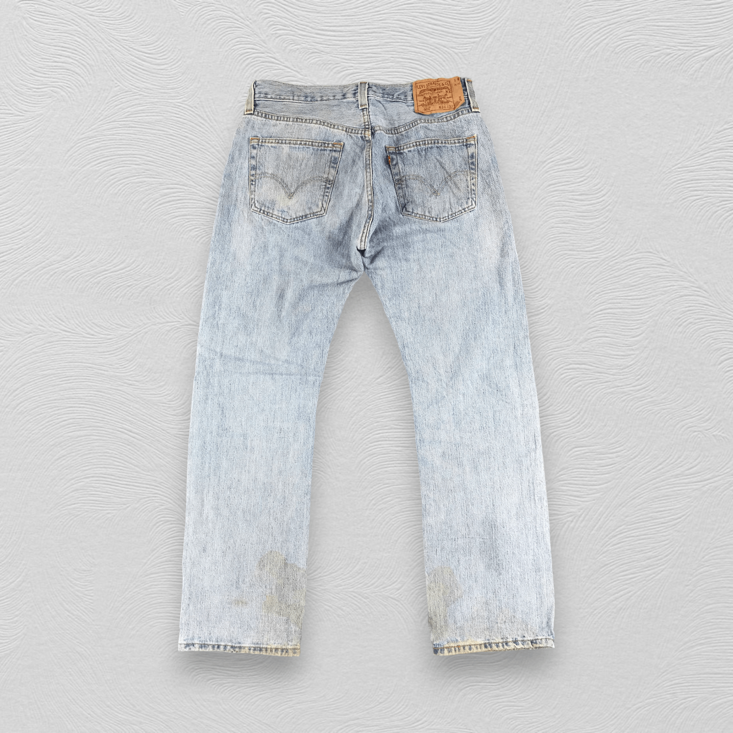 Levi's Vintage Levis 501 Jeans Dirty Medium Wash Denim KJ234 Size US 33 - 2 Thumbnail