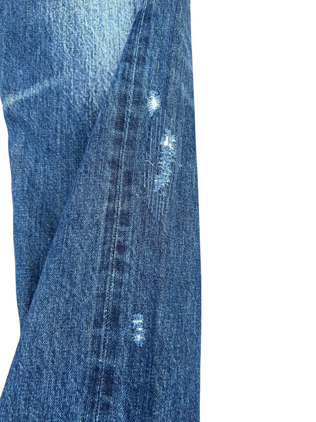 GOA G.O.A Selvedge Japanese Punk Distressed Denim Jeans Size US 31 - 6 Thumbnail