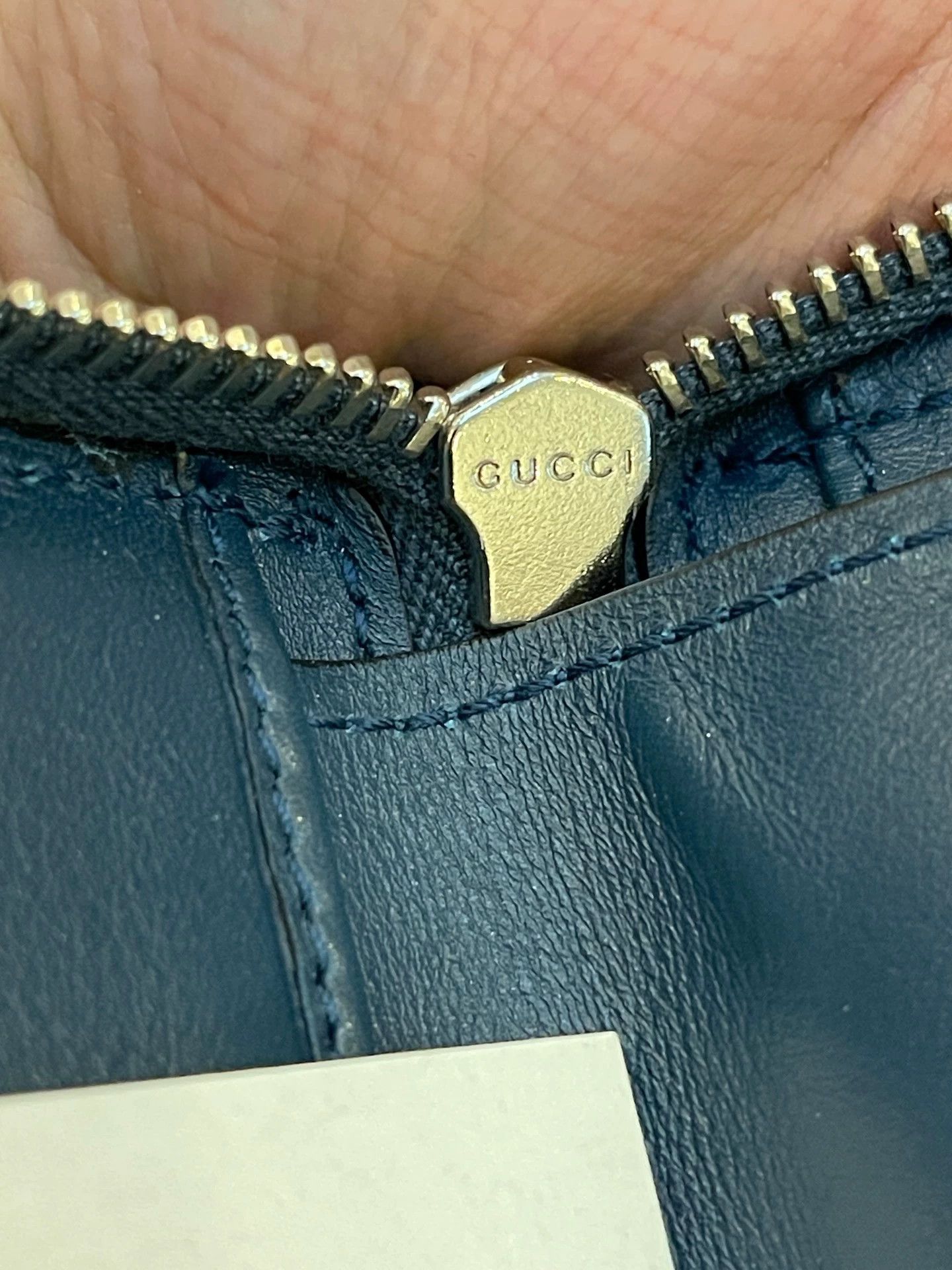 Gucci Gucci Double G Embossed Leather Clutch Size ONE SIZE - 6 Thumbnail