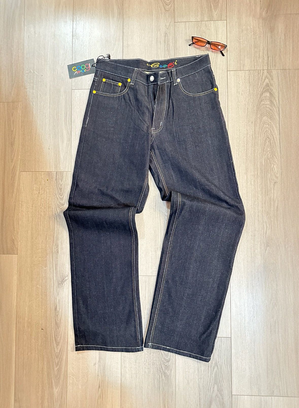 Coogi NEW TAGS! Y2K COOGI Embroidered Mexico Luchador Grey Jeans Size US 34 / EU 50 - 3 Thumbnail