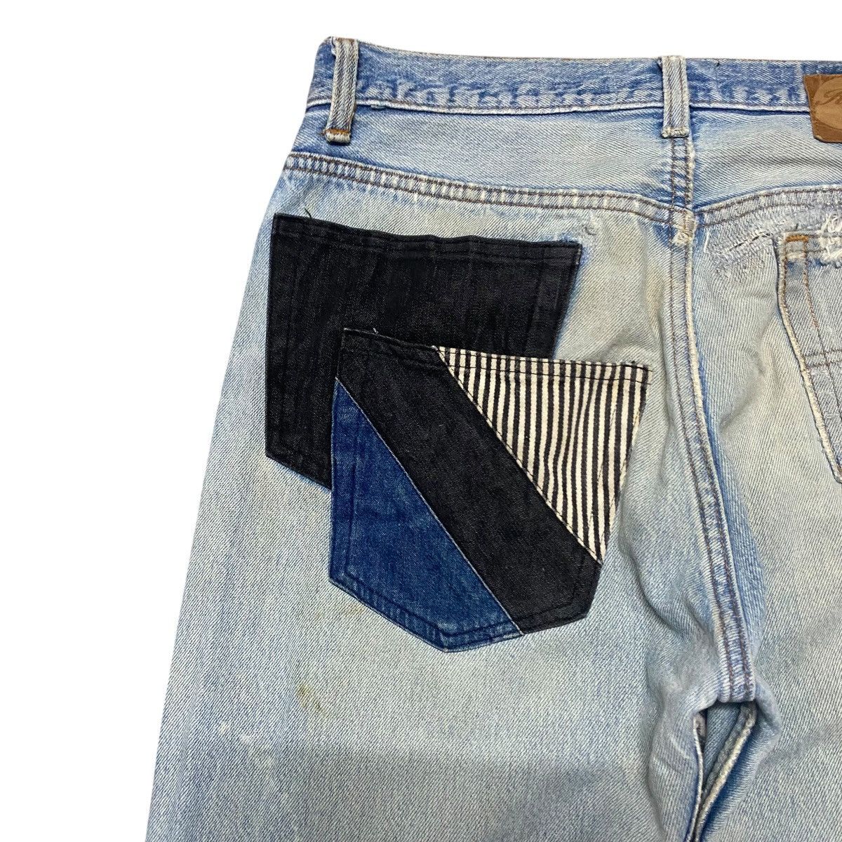 Beams Japan × Levi's Rebuid By Kalimera Levis 501 Patchwork Distressed Jeans Size US 32 / EU 48 - 13 Thumbnail