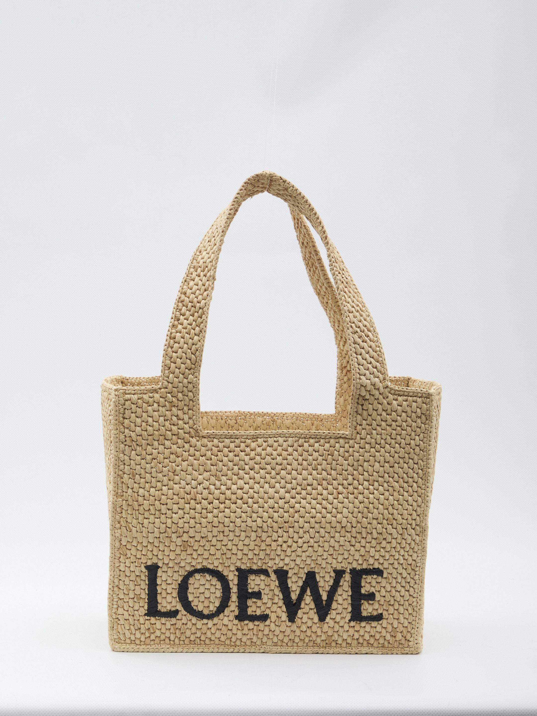 Loewe Tote bag in raffia medium QT - USA Duties Paid