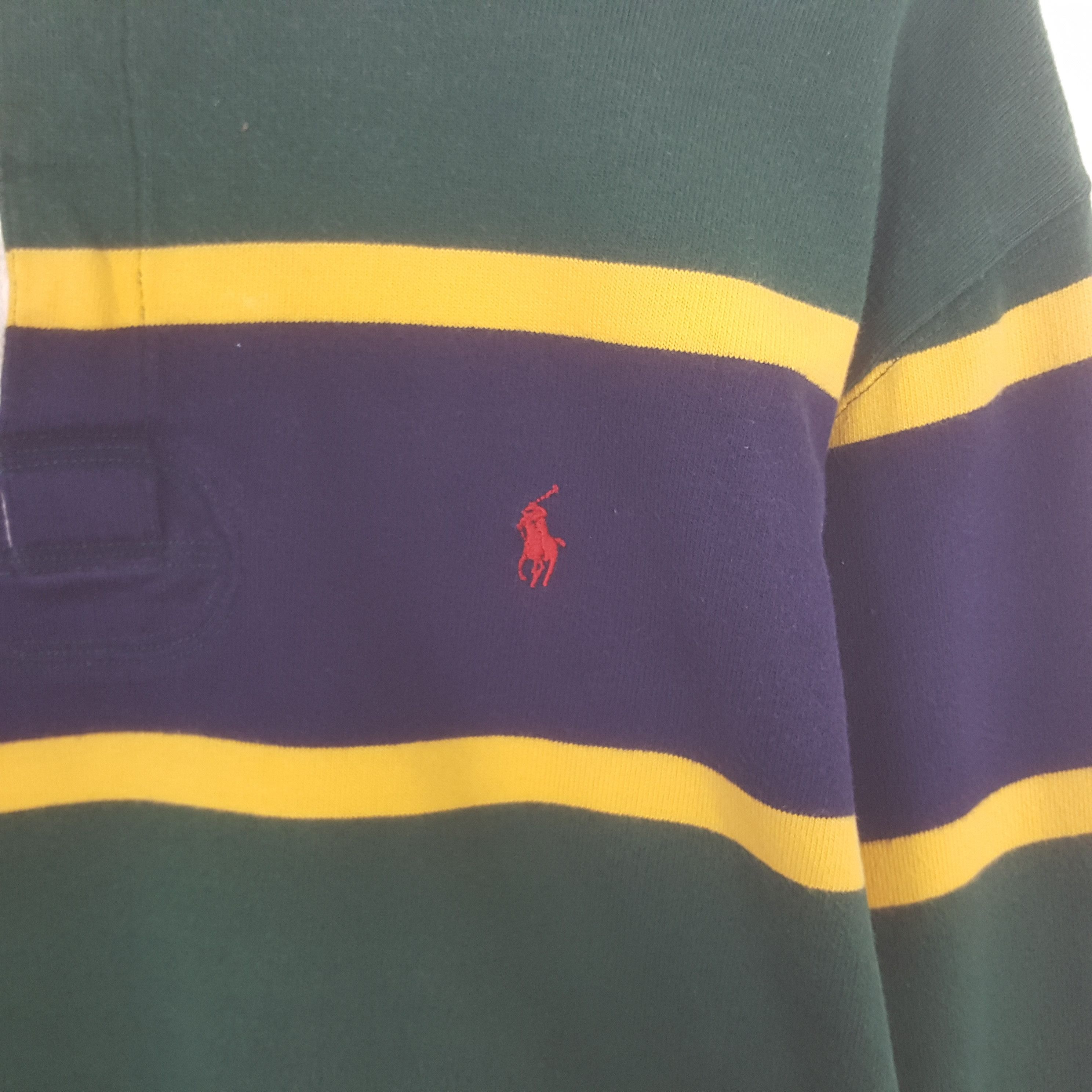 Polo Ralph Lauren Vintage Polo by Ralph Lauren Striped Polos Shirt Size US XL / EU 56 / 4 - 2 Thumbnail