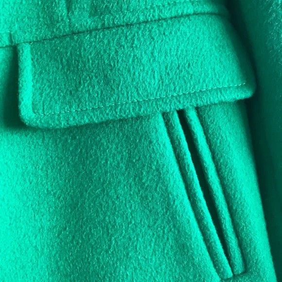 Talbots Emerald Green Coat with Polka Dot Lining and Collar Size XS / US 0-2 / IT 36-38 - 5 Thumbnail