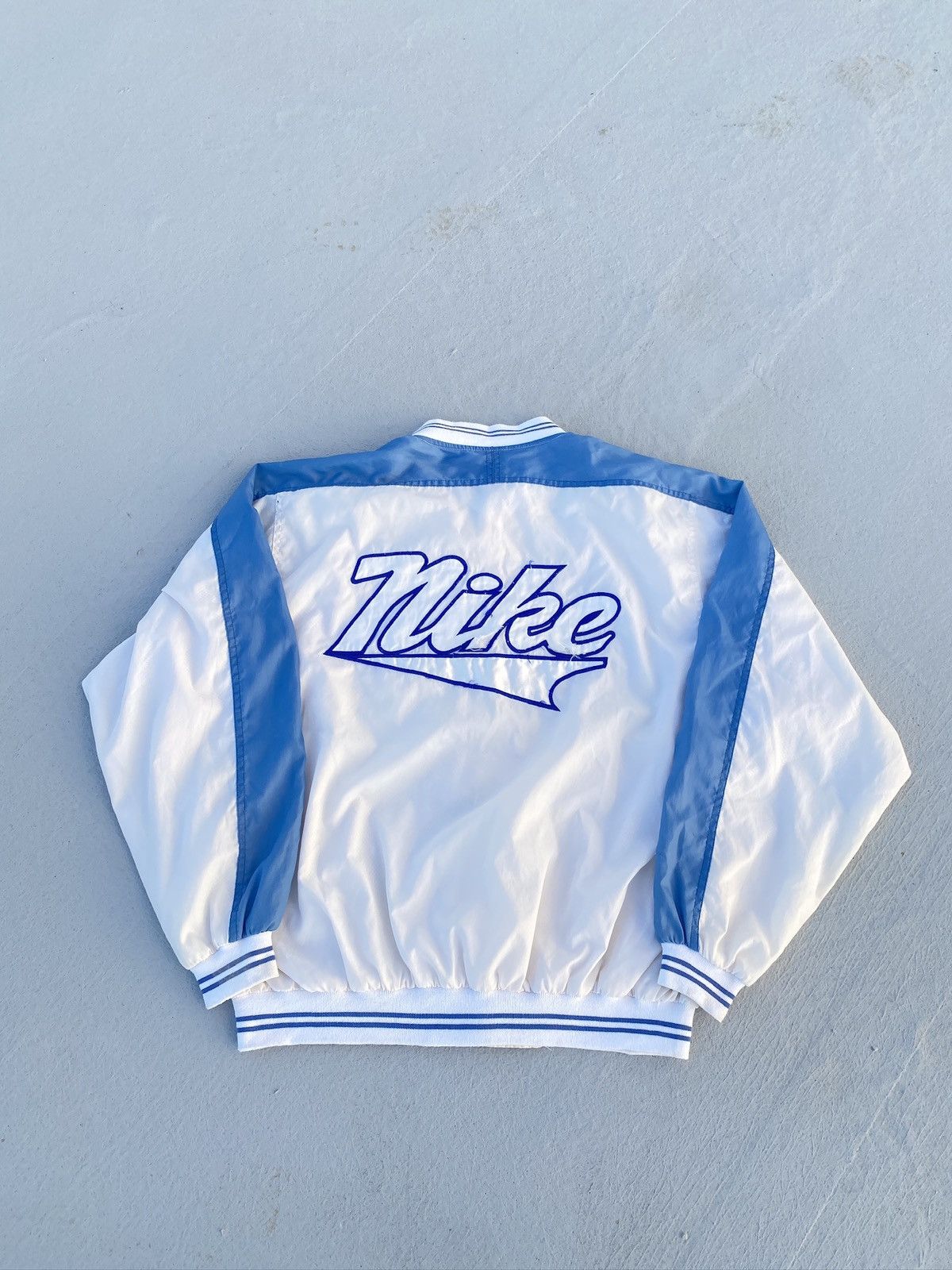 Nike × Varsity Jacket × Vintage VINTAGE NIKE NYLON VARSITY