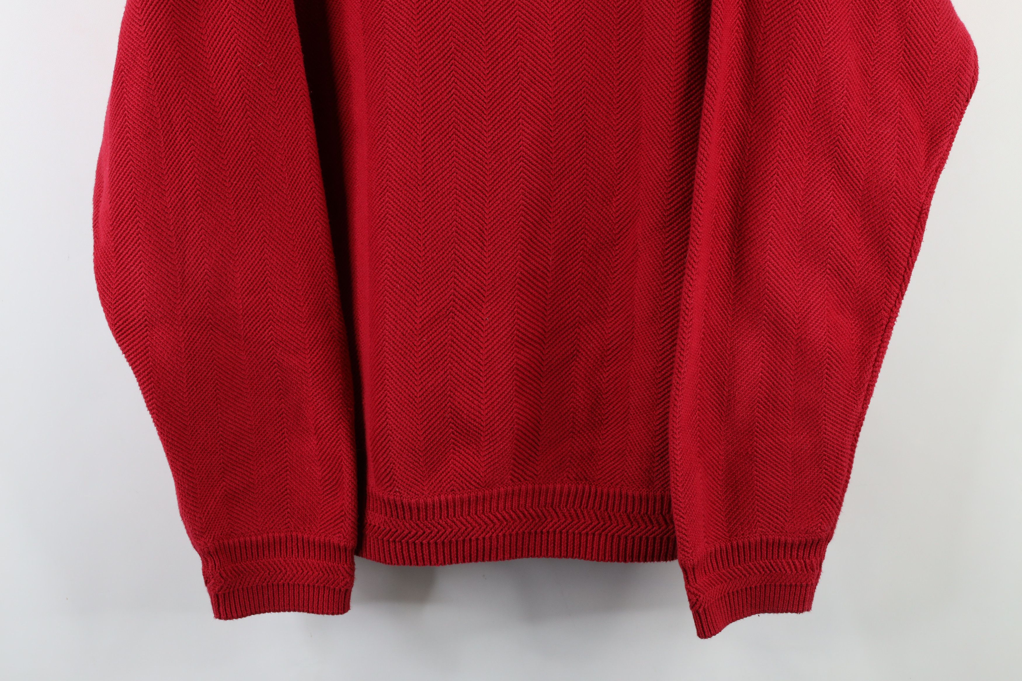 Ralph Lauren × Vintage Vintage 90s Chaps Ralph Lauren Herringbone Knit Sweater Size US XL / EU 56 / 4 - 3 Thumbnail