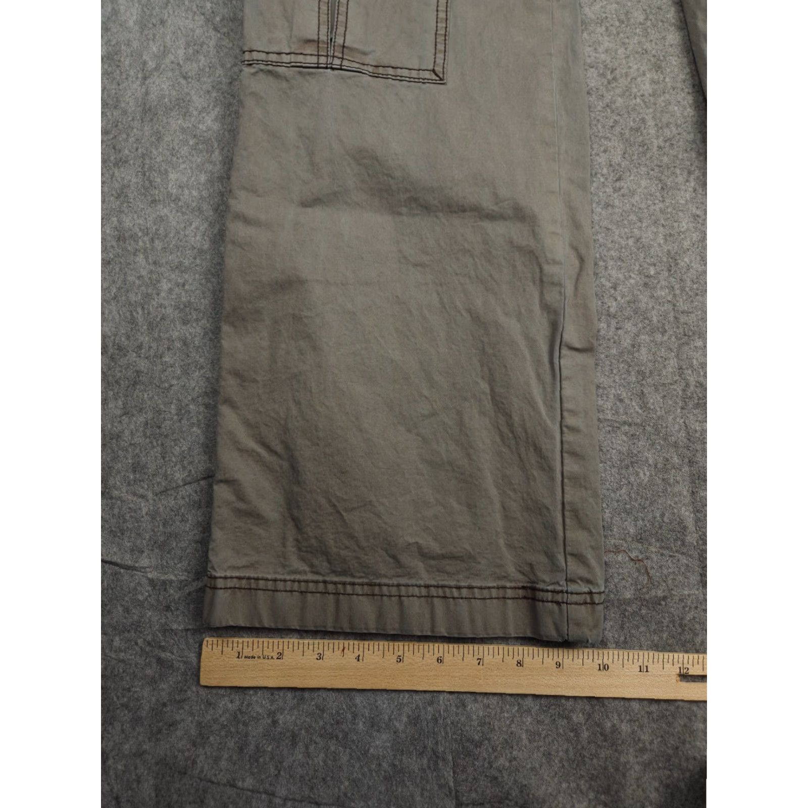 Free People Free People Cargo Wide Leg Pants Womens 12 Beige Wide-Leg 33x31 Pockets Casual Vintage No Size 34" / US 12 / IT 48 - 7 Thumbnail