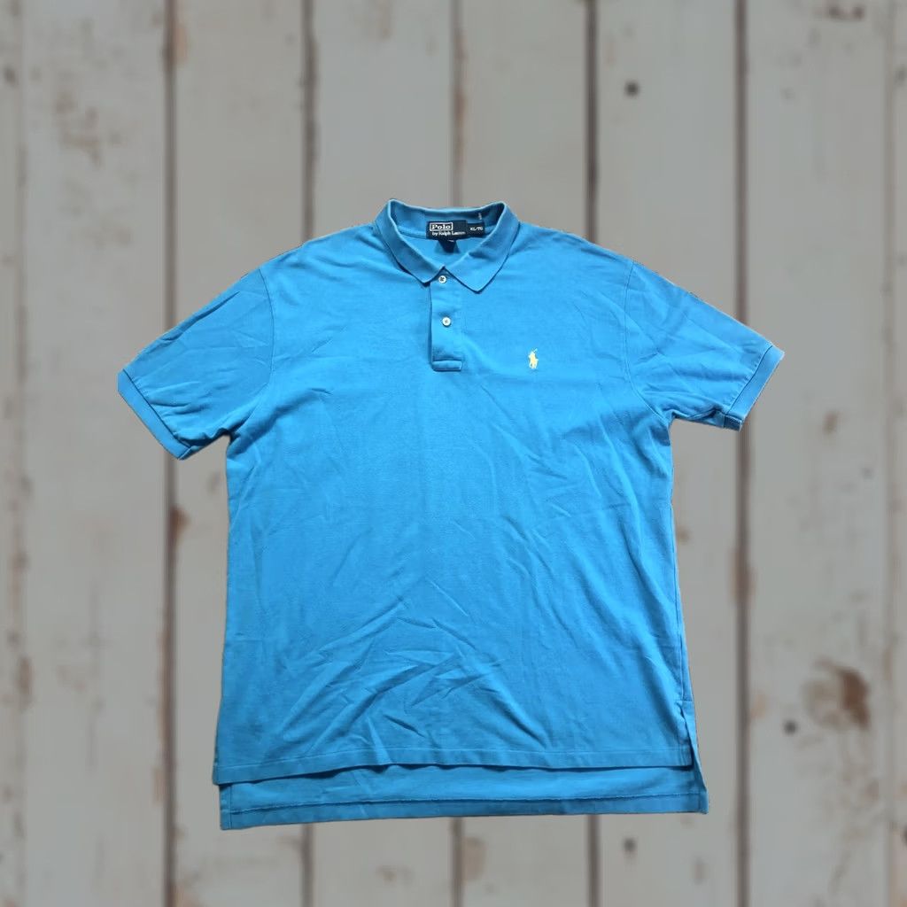 Polo Ralph Lauren Polo Ralph Lauren Polo Shirt Mens XL Blue Pony Logo 100% Cotton Short Sleeve Shirt Polo Polo Ralph Lauren XL Mens Blue Polo Shirt Size US XL / EU 56 / 4 - 1 Thumbnail