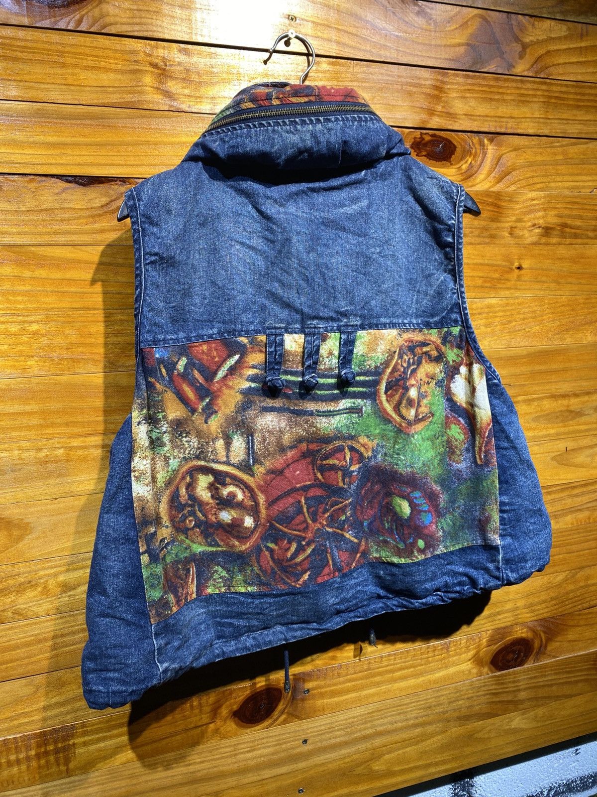Japanese Brand Vintage Asian-Inspired Denim Patchwork Vest – Artistic Size US M / EU 48-50 / 2 - 16 Thumbnail