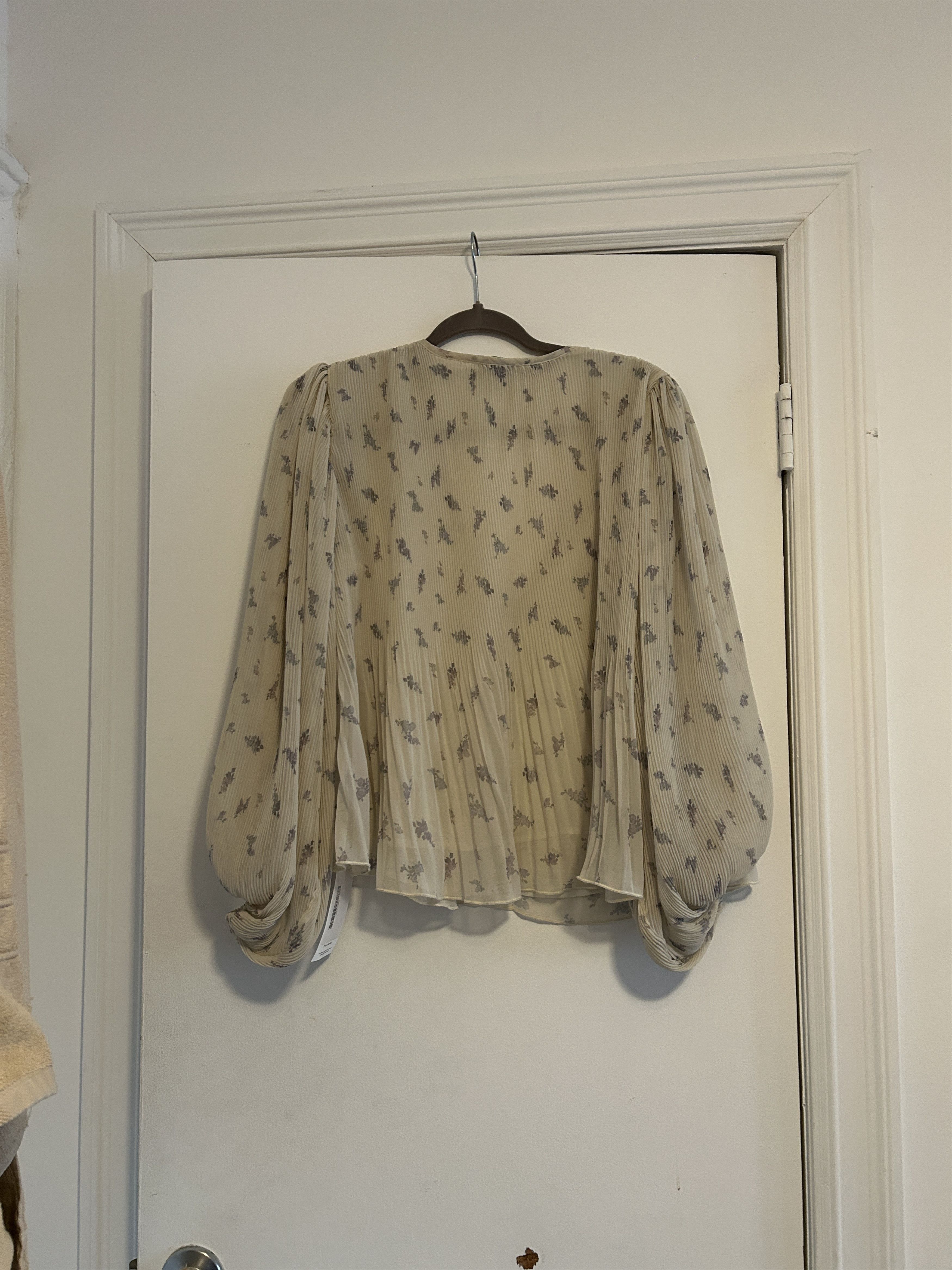 Ganni Ganni pleated floral Georgette blouse Size XS / US 0-2 / IT 36-38 - 4 Thumbnail