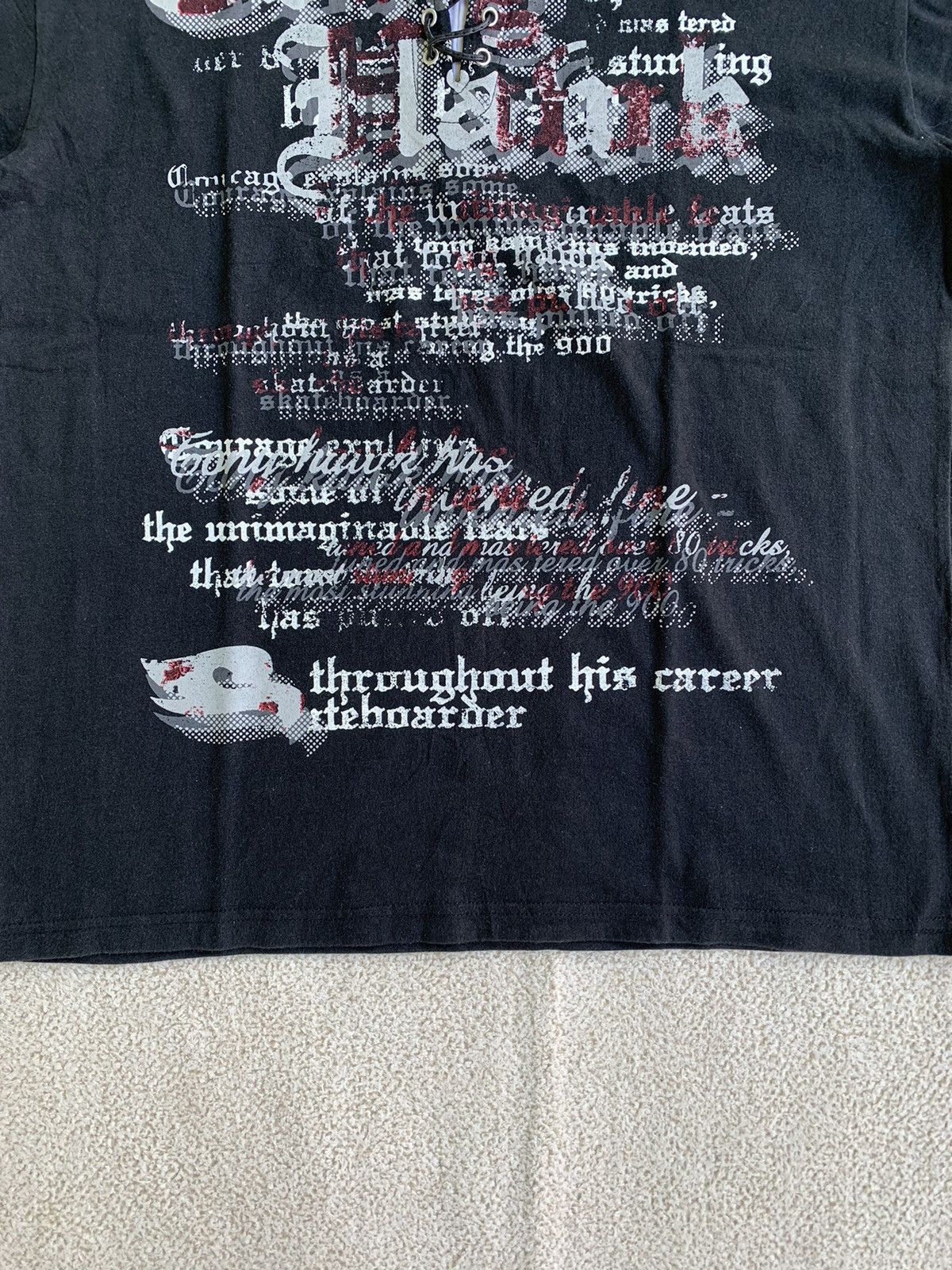 14th Addiction × KMRii × Yasuyuki Ishii Tony Hawk Jpn Double Layer Poem Tshirt Size US L / EU 52-54 / 3 - 4 Thumbnail