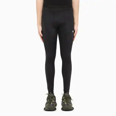 Balenciaga o1w1db10425 Sporty B Leggings in Black Size US 26 / EU 42 - 3 Thumbnail
