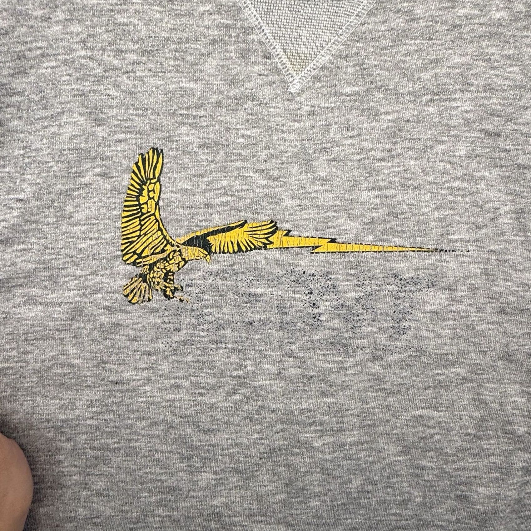 Vintage VINTAGE Sweatshirt 80s Gray Kent State Flashes Golden Eagle Men’s M Unbranded University Graphic Print Pullover Crew Neck Long Sleeve Regular Fit Size US M / EU 48-50 / 2 - 3 Thumbnail
