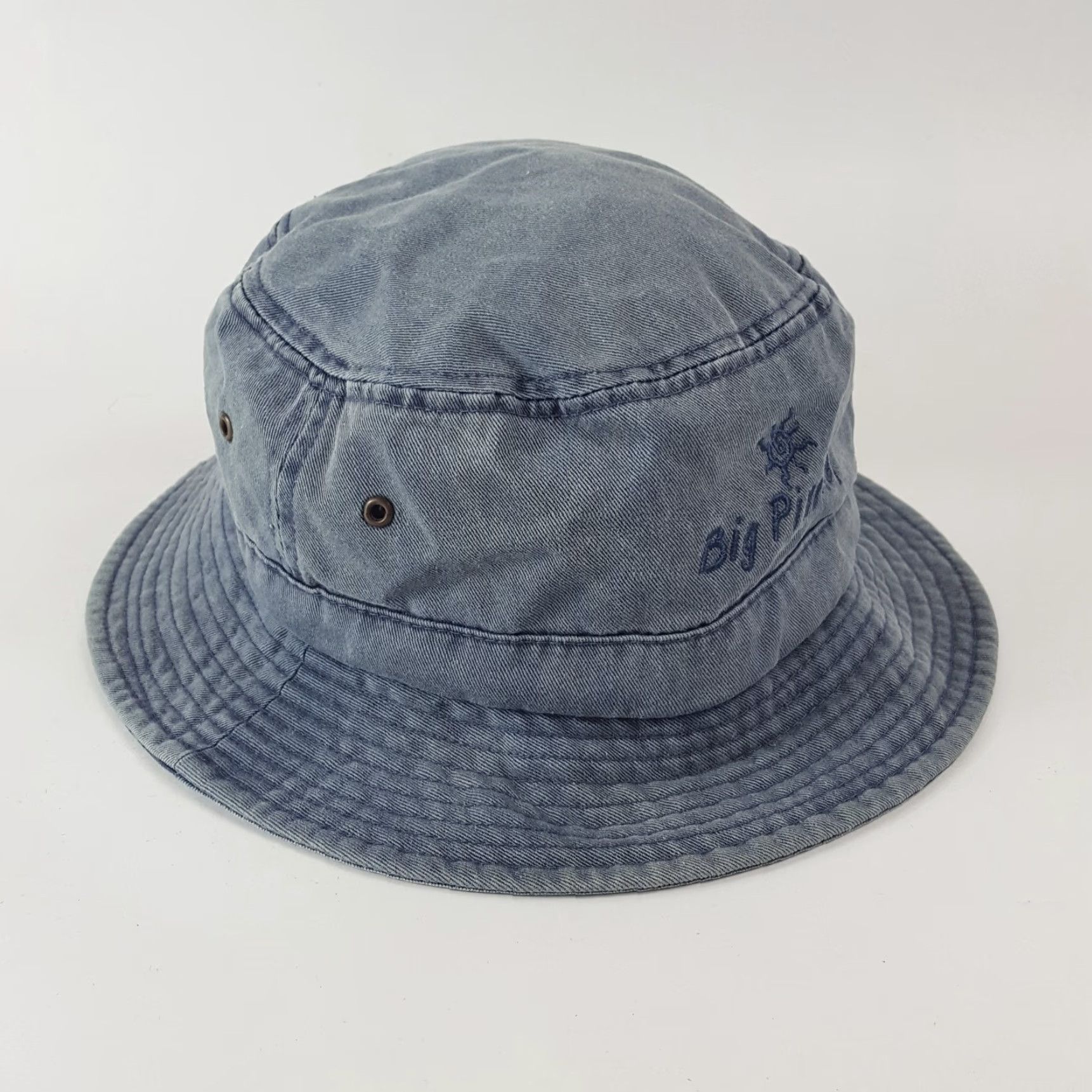 Vintage VINTAGE Dpc Big Pine Key Island Denim Bucket Hat One Size Blue Retro 90s Outdoor Mens Size US 35 - 4 Thumbnail