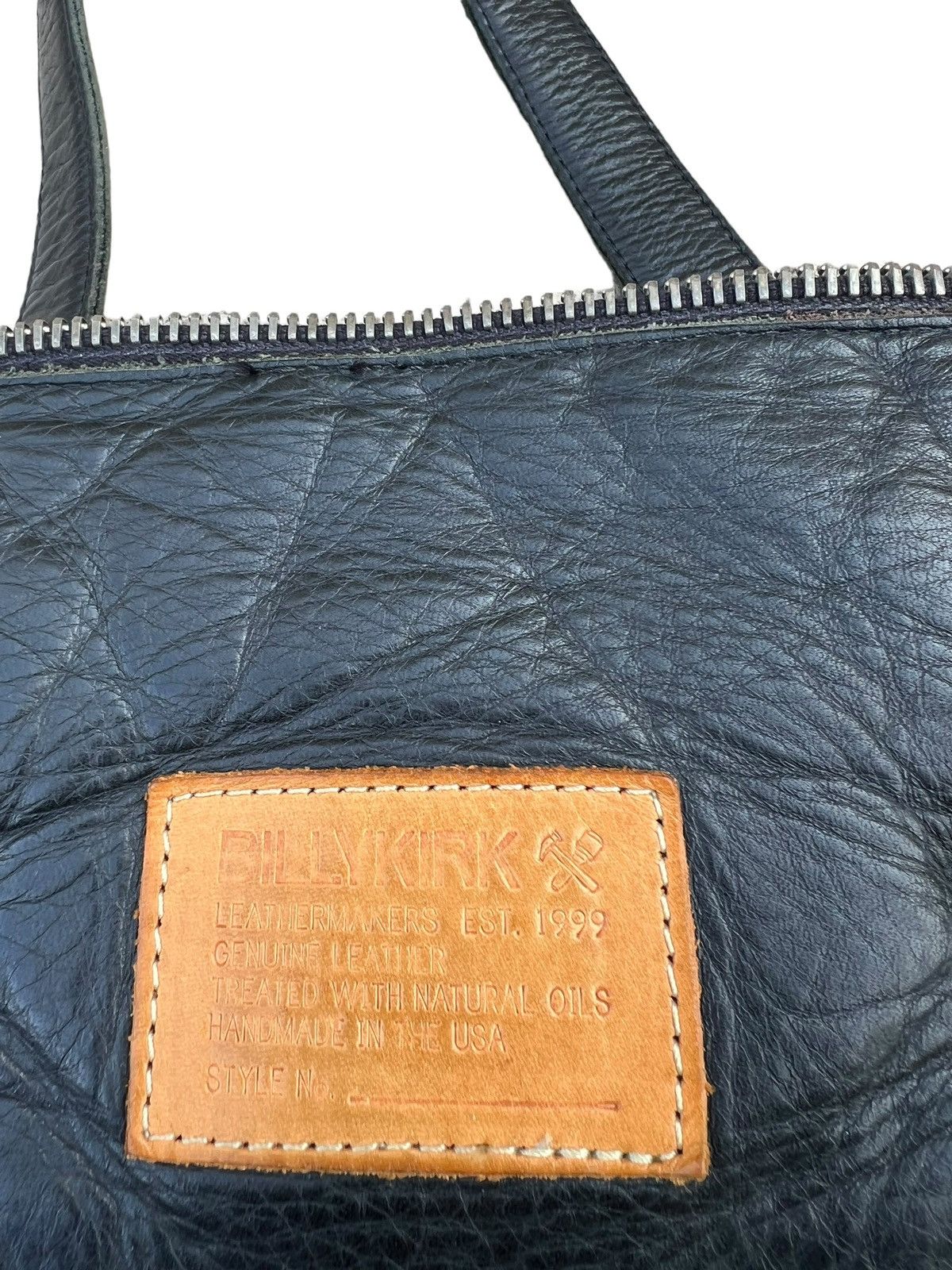 Billykirk Vintage Billykirk Handmade Distress Waxed Canvas Leather Bag Size ONE SIZE - 19 Thumbnail