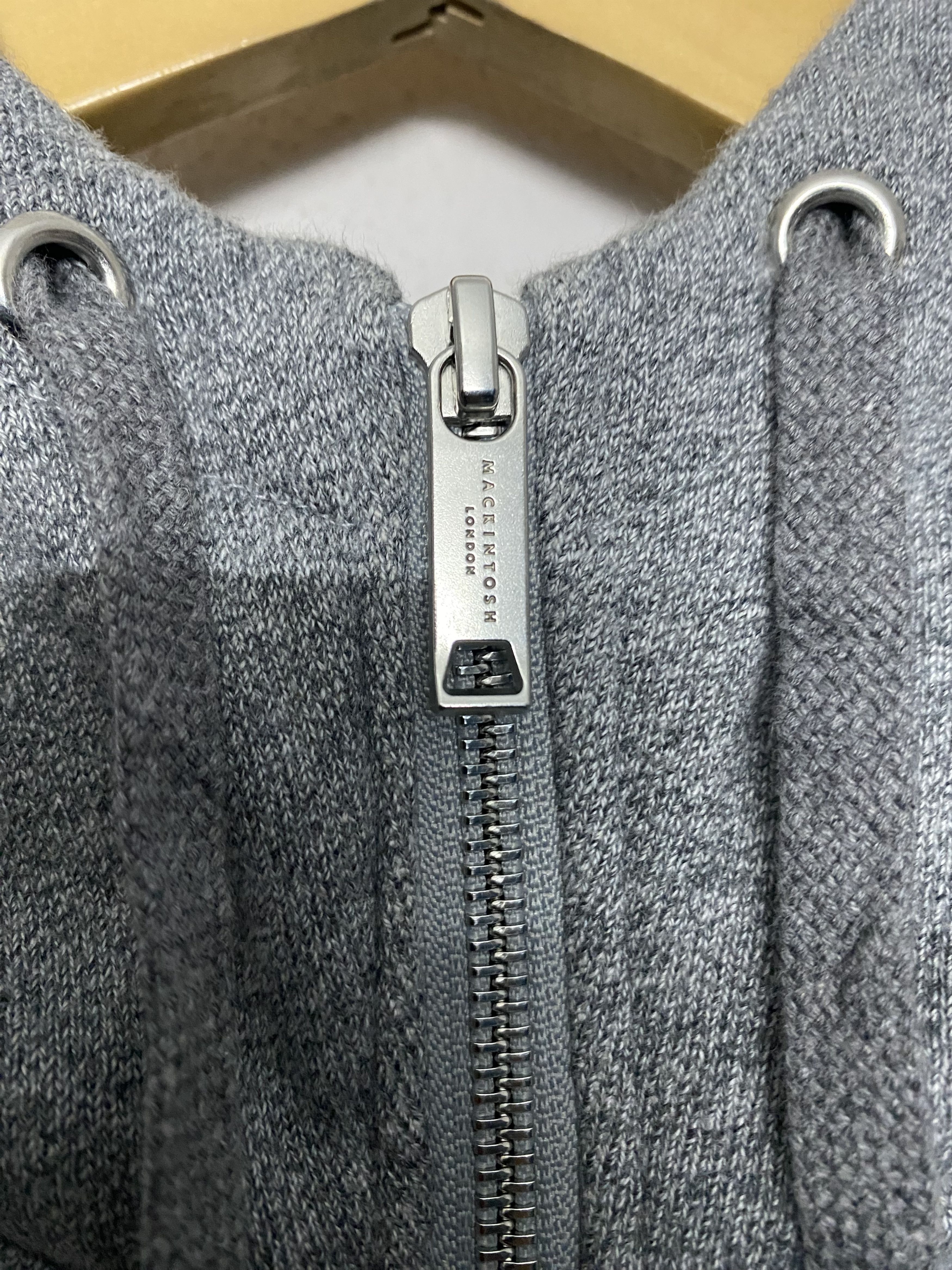 Mackintosh Mackintosh London 13.4oz Full Zip Hoodie Grey Made in Japan Size US L / EU 52-54 / 3 - 6 Thumbnail
