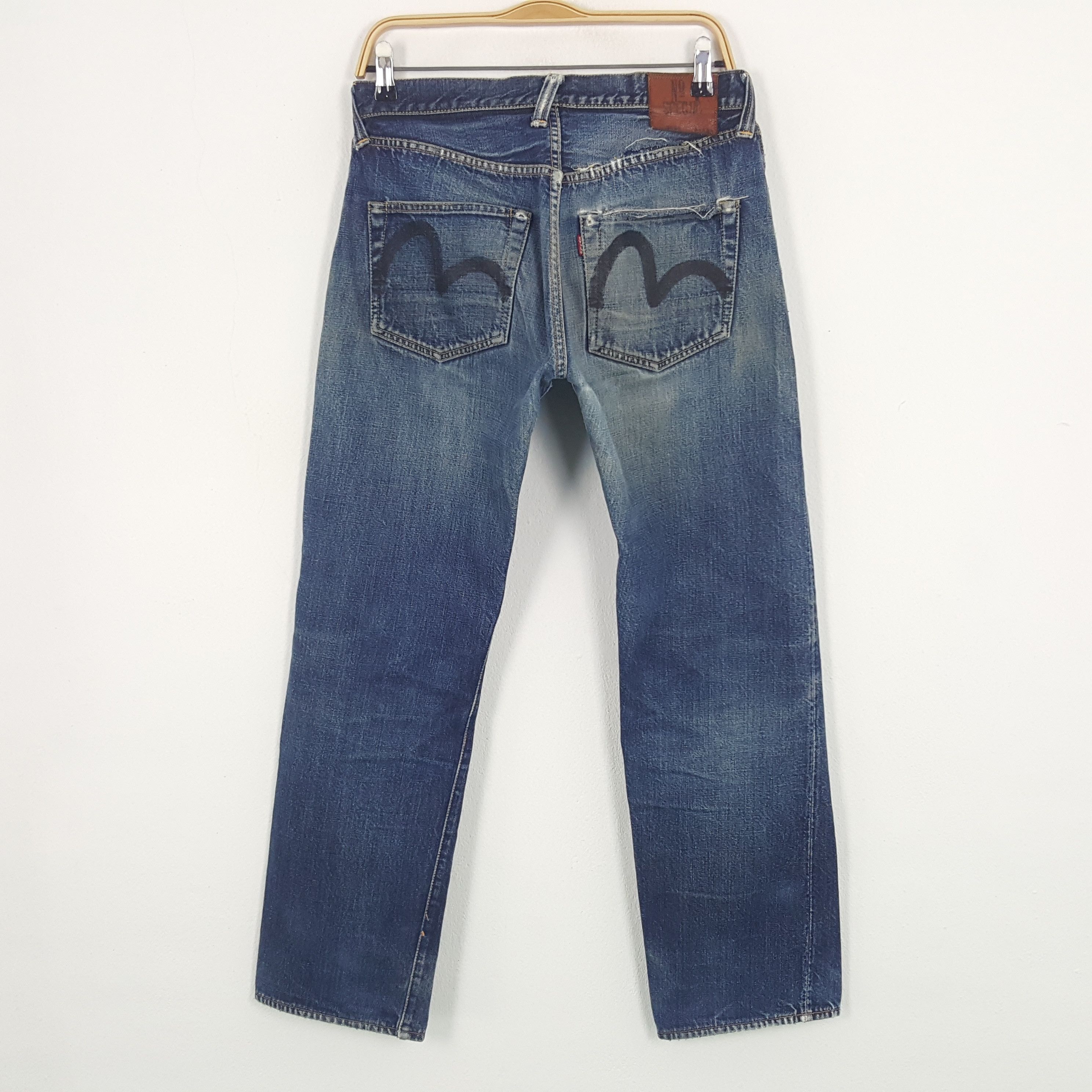 Evisu × Japanese Brand Vintage Evisu Japan Selvedge Custom Daicock Denim Jeans Size US 29 - 4 Thumbnail