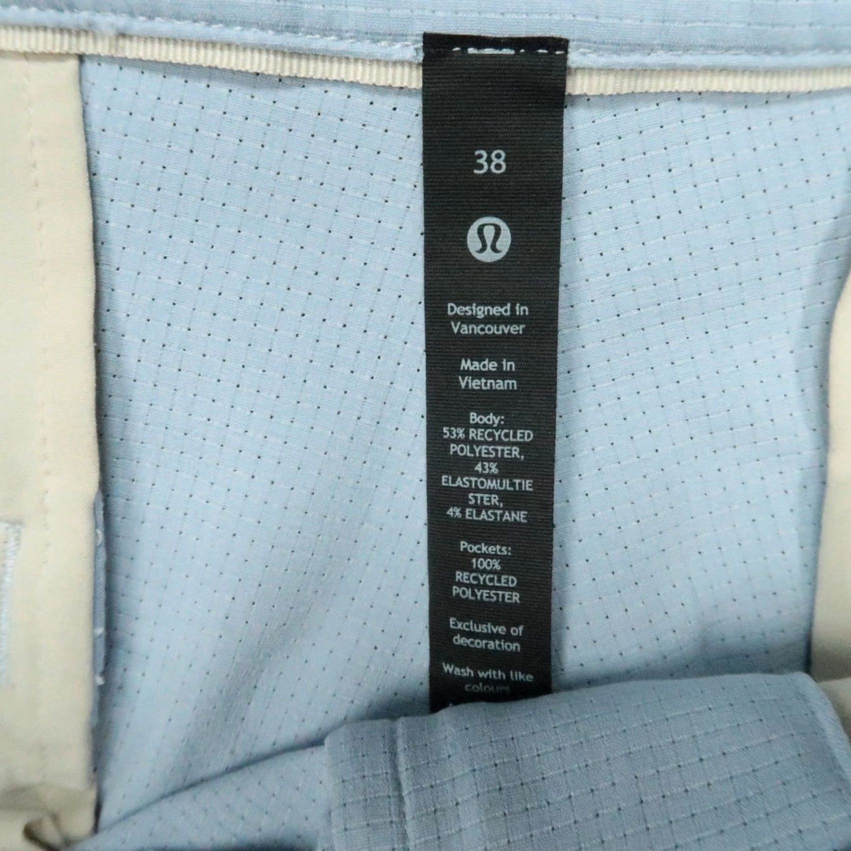 Lululemon Lululemon Pants Mens 38x29 Blue Slim Chino Straight Flat Front Zip Pocket Trouser B Size US 38 / EU 54 - 3 Thumbnail
