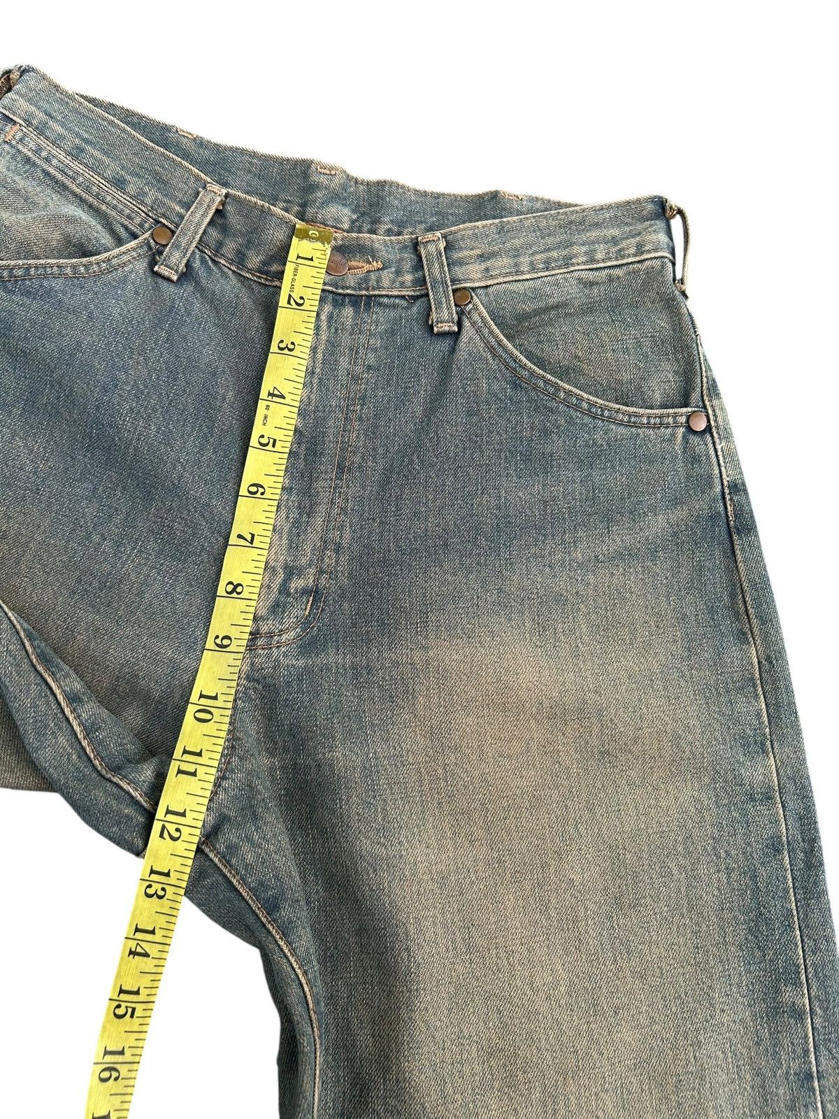 Kapital Vintage Wrangler Selvedge Rusty Distressed Denim Jeans Size US 30 / EU 46 - 13 Thumbnail