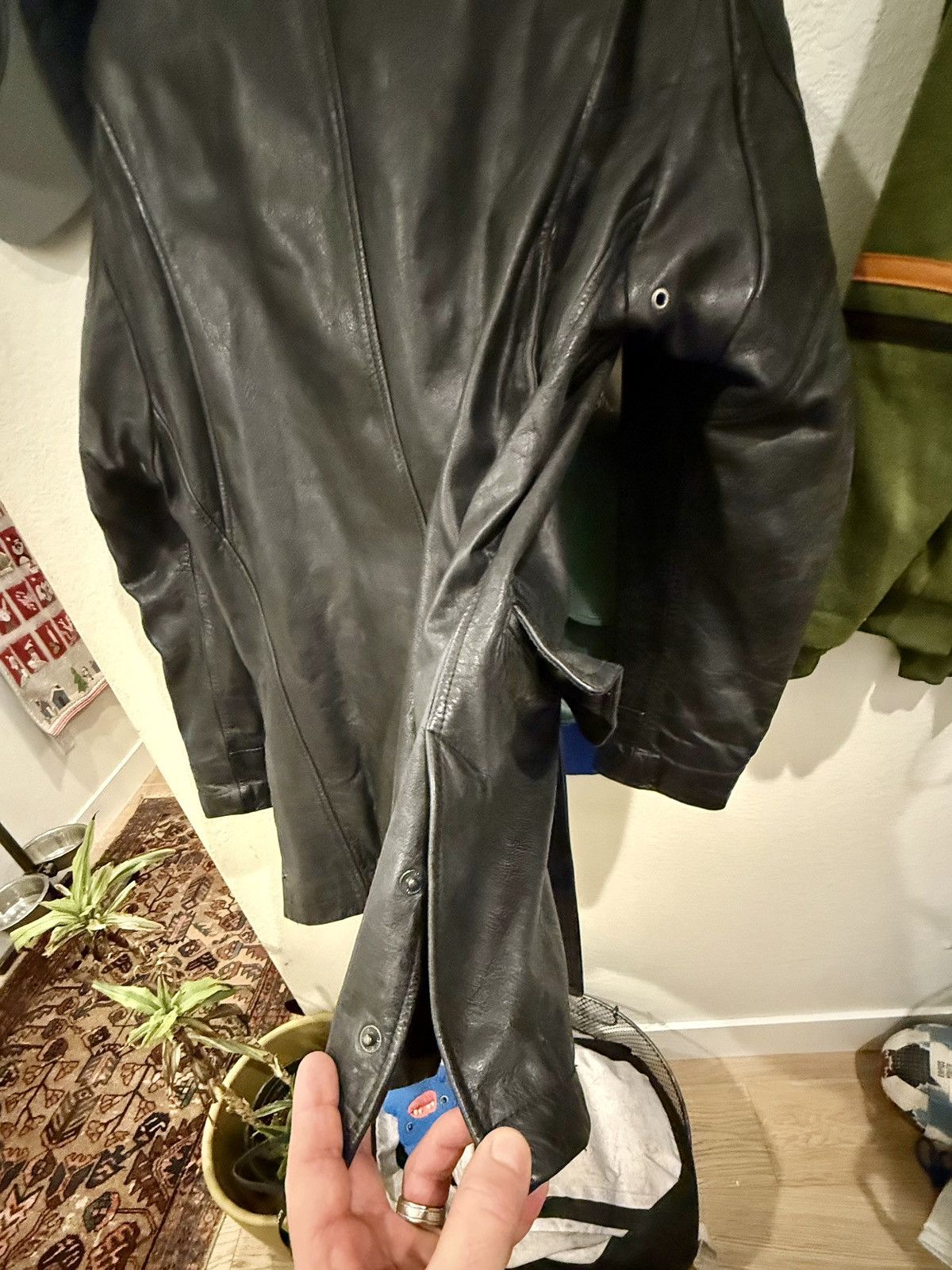 Ralph Lauren Sport “Polo Sport” Leather Peacoat – Vintage c. 1999. Perfect. Size US M / EU 48-50 / 2 - 11 Thumbnail
