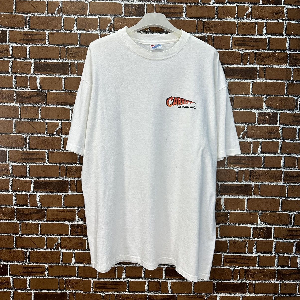 Vintage Vintage Hanes Made In Usa Carritt Racing TShirt A819 Size US XL / EU 56 / 4 - 3 Thumbnail