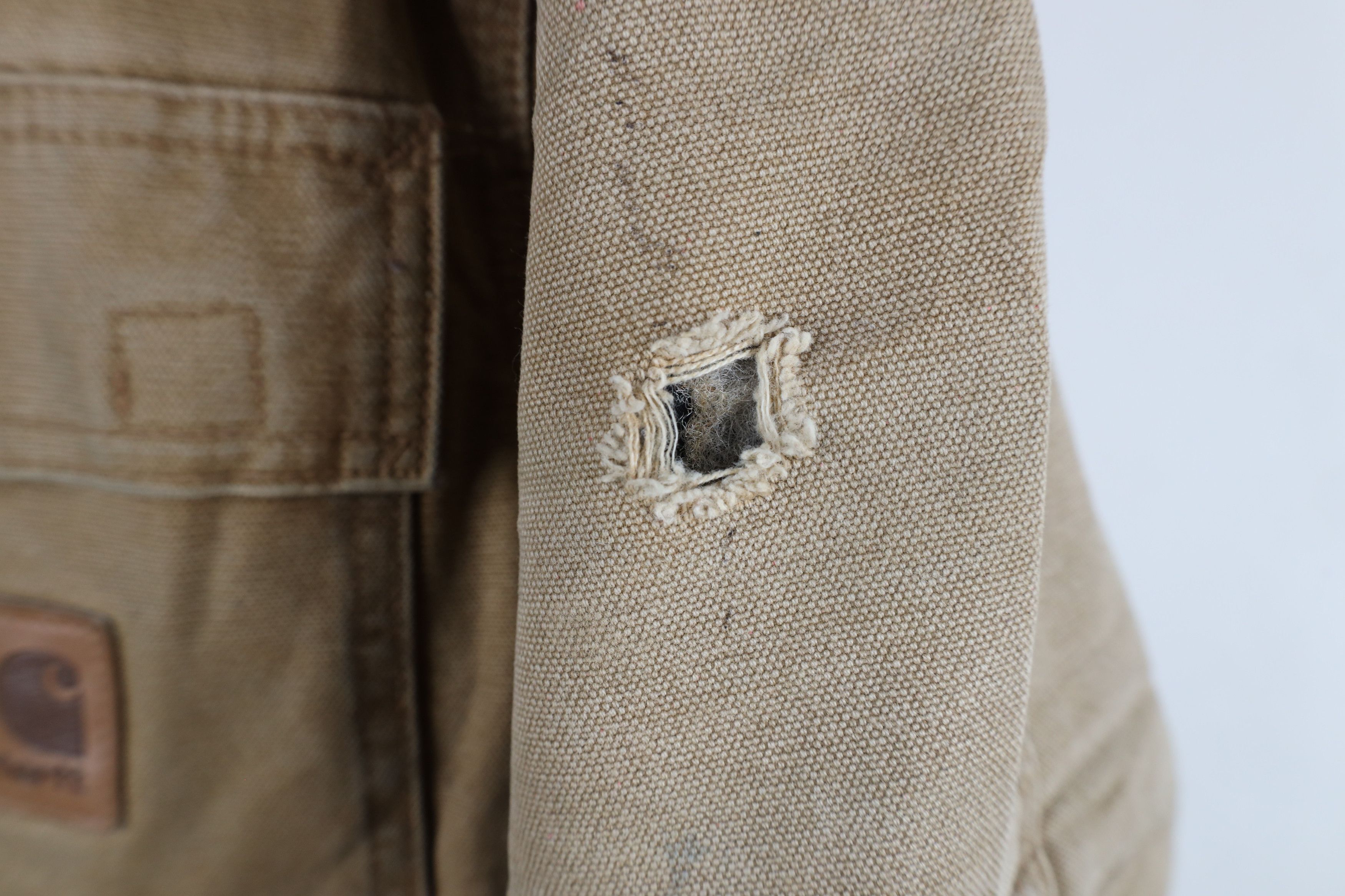 Carhartt × Vintage Vintage Carhartt Spell Out Quilted Canvas Chore Barn Jacket Size US S / EU 44-46 / 1 - 4 Thumbnail