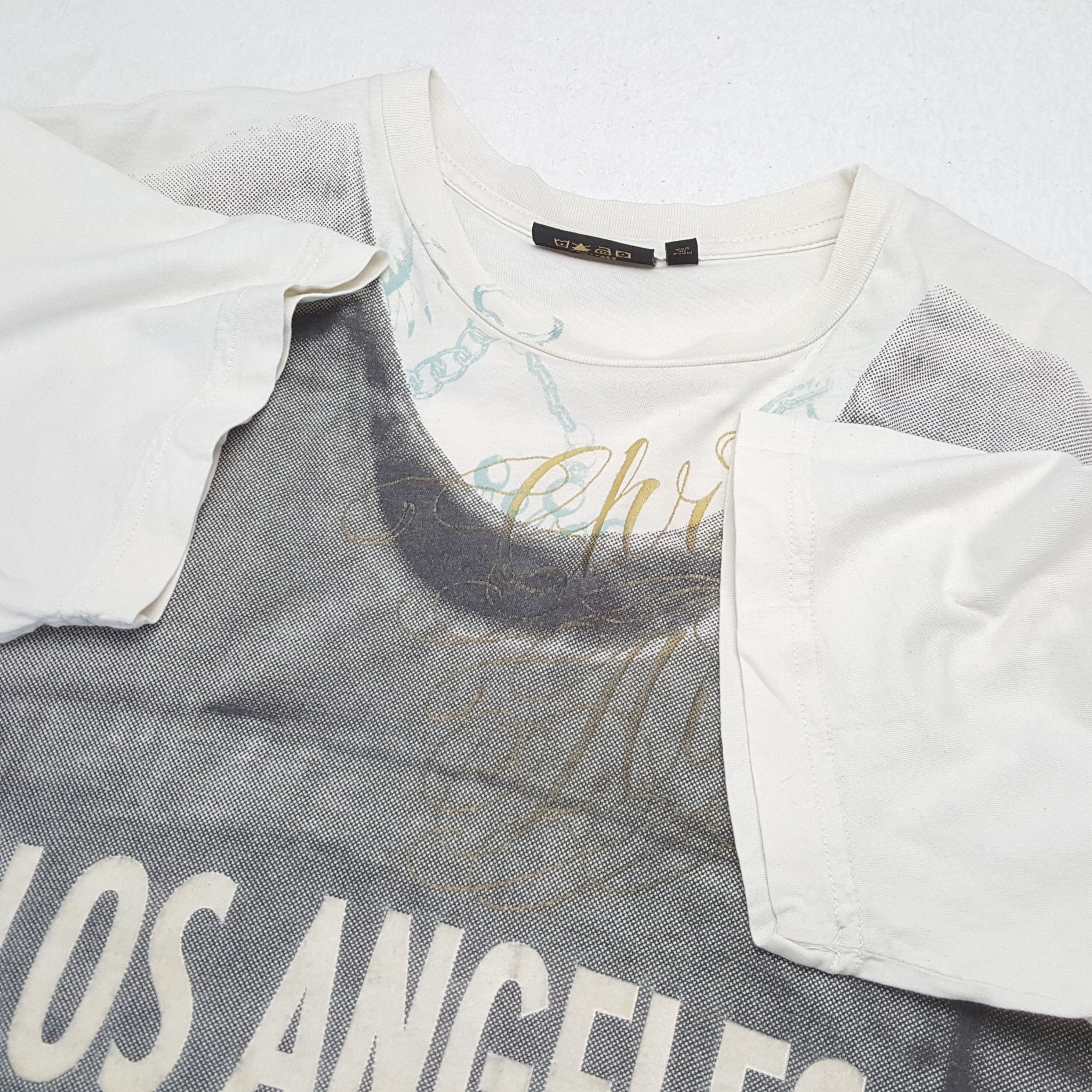 Christian Audigier × Vintage CHRISTIAN AUDIGIER Los Angeles Full Print Design Tshirt Size US L / EU 52-54 / 3 - 7 Thumbnail