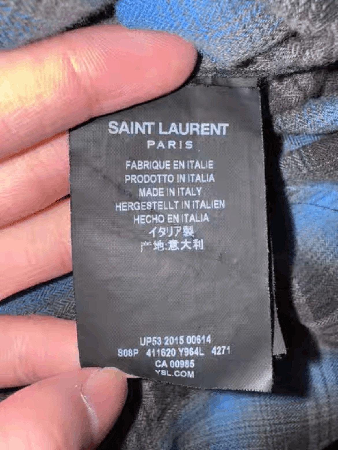Saint Laurent Paris Sz 37 Saint Laurent Paris by Hedi 16SS Distressed Shirt-250 Size US S / EU 44-46 / 1 - 6 Thumbnail