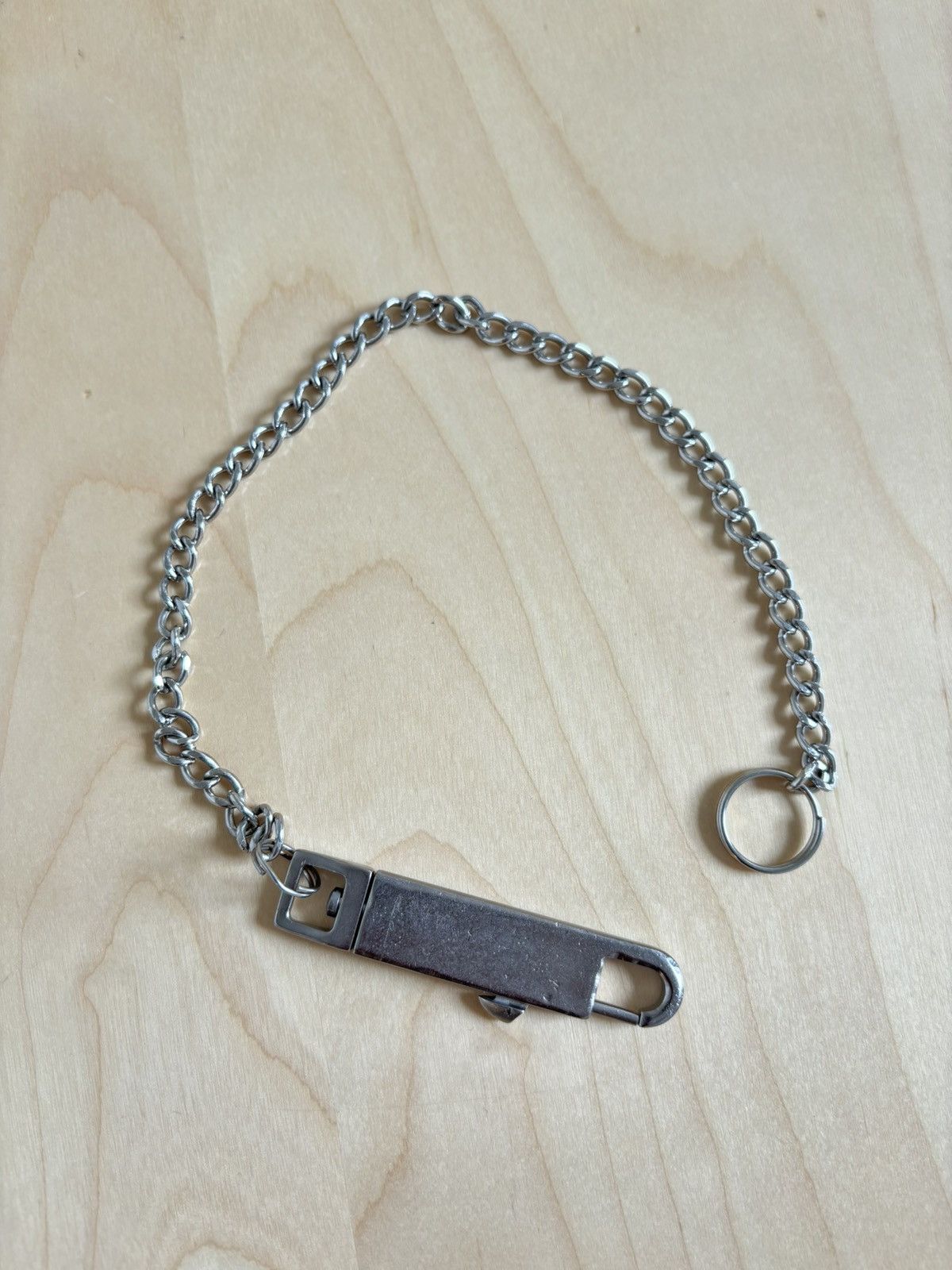 Pre-owned Rick Owens Sterling Silver Wallet Chain