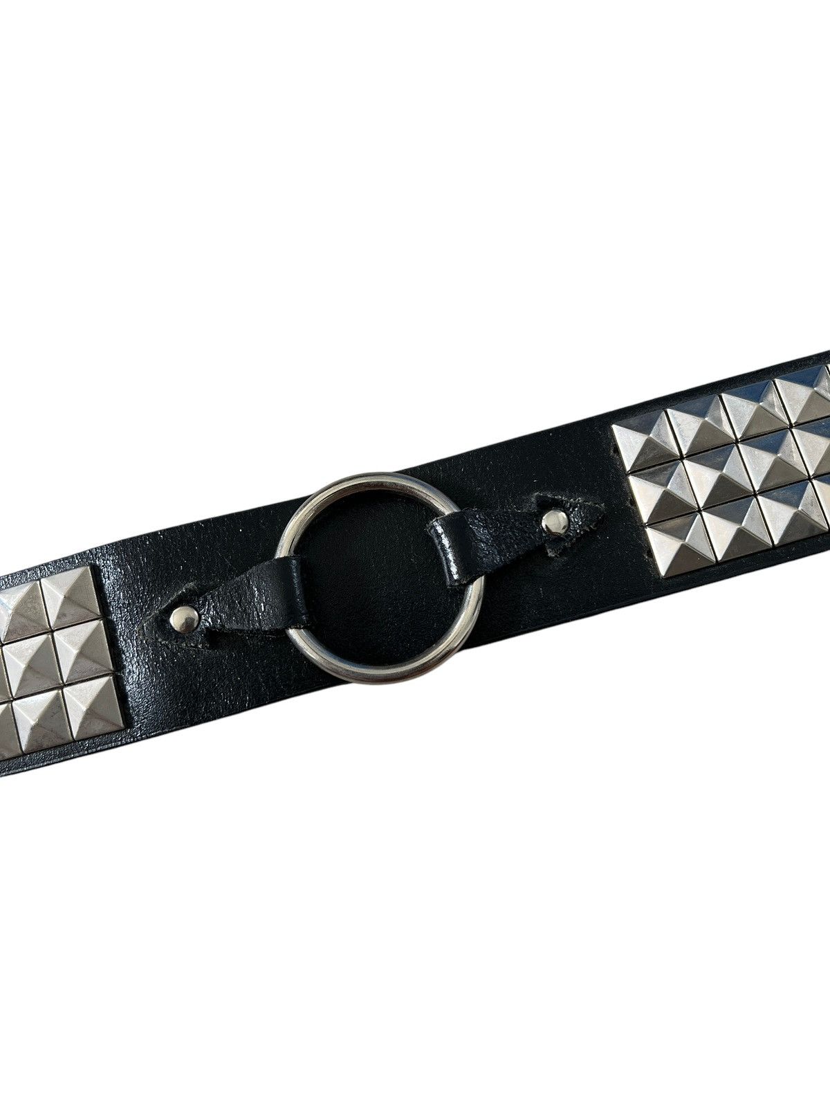 Genuine Leather Studded Punk Custom Made Leather Belt Size ONE SIZE - 8 Thumbnail