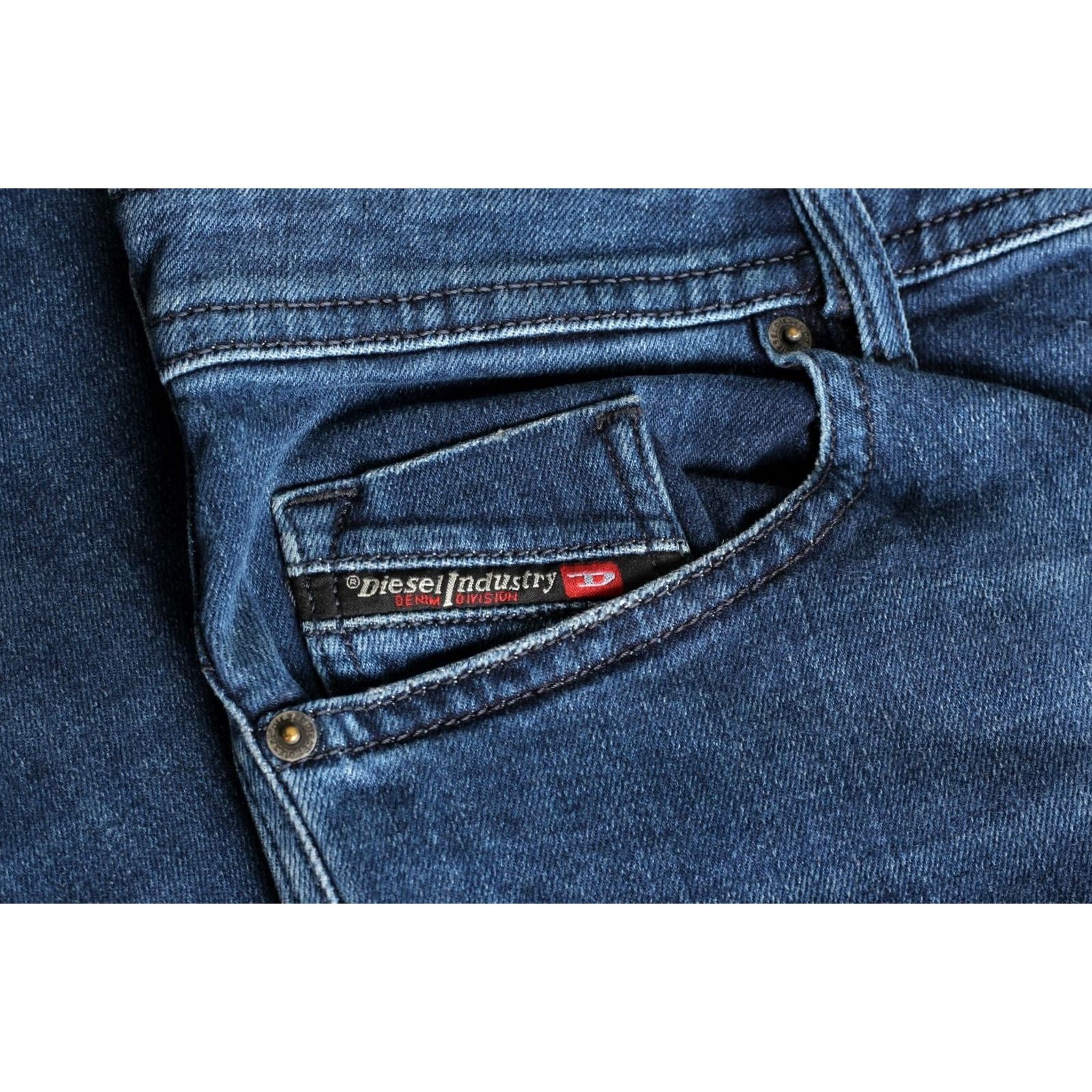 Diesel DIESEL THOMMER-X 0095T Jeans Men Slim Skinny Stretch W34 L34 DZ6993 - 5-Pocket Denim Blue, Regular Fit Size US 34 / EU 50 - 5 Thumbnail