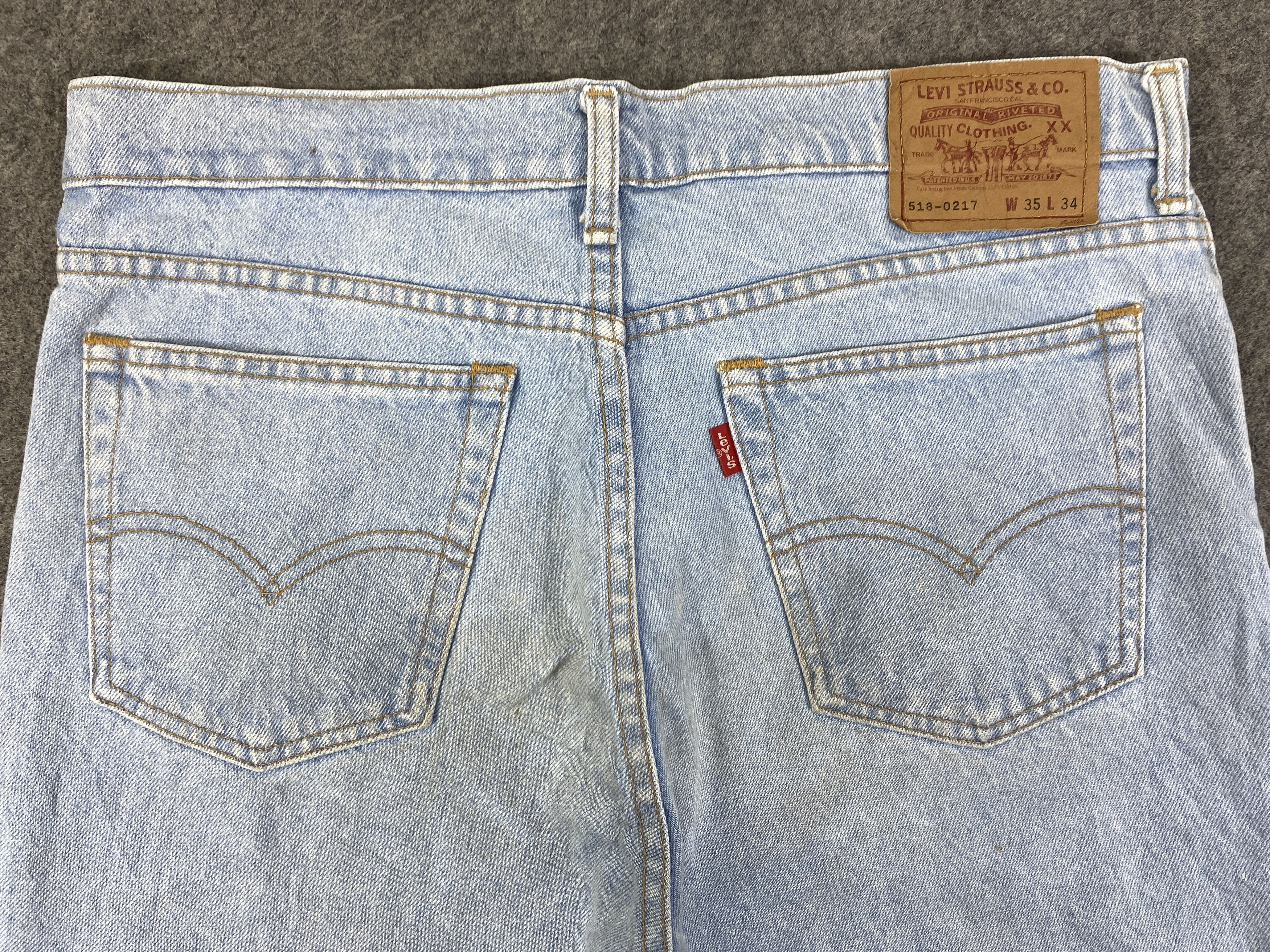 Levi's Light Blue Vintage Levi's 518 Jeans 34x26.5 - JN3307 Size US 34 / EU 50 - 4 Thumbnail