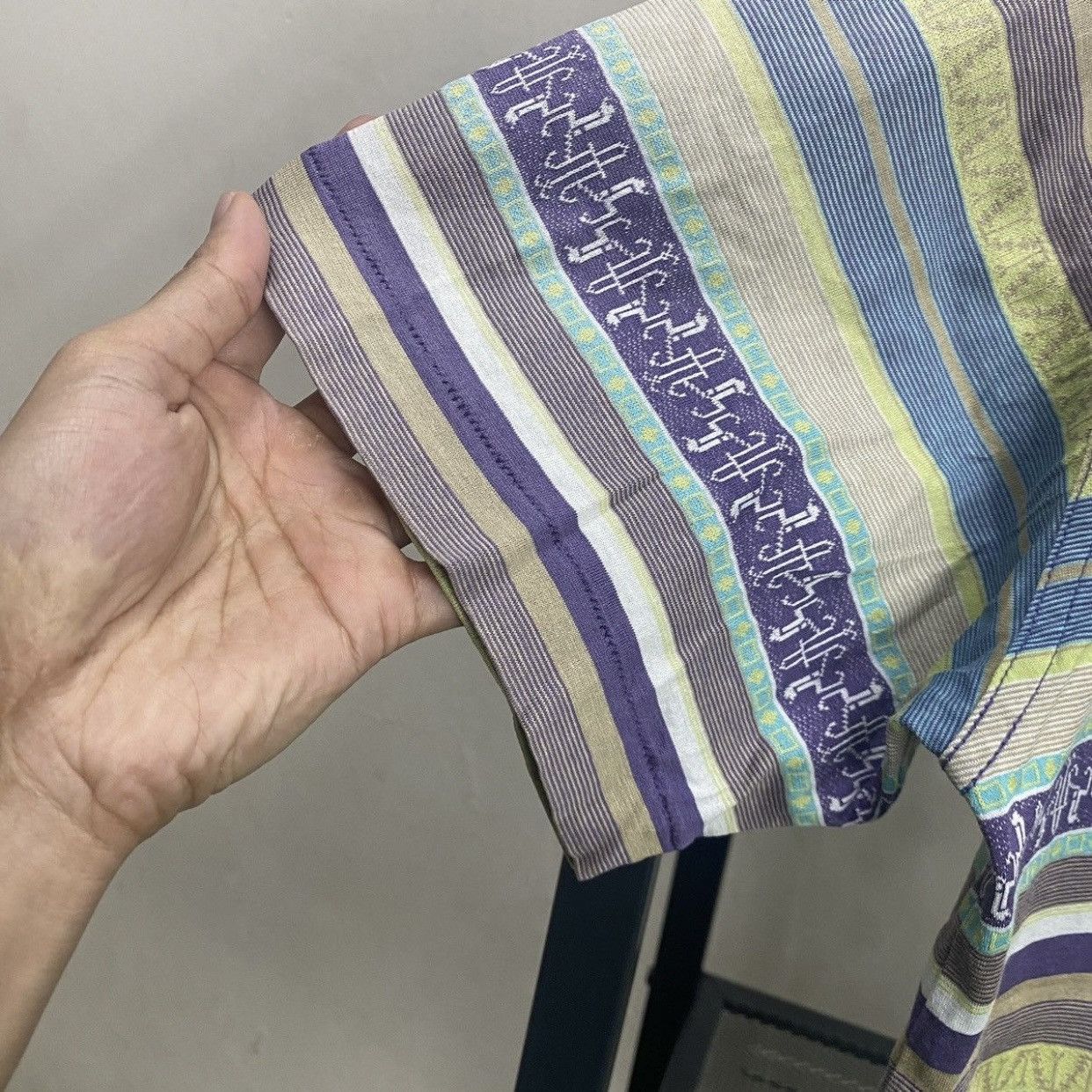 Yves Saint Laurent Vintage Yves Saint Laurent YSL Pour Homme Jacquard Stripe Size US M / EU 48-50 / 2 - 6 Thumbnail