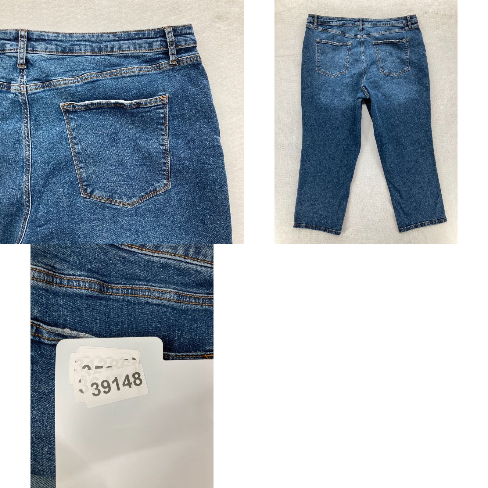 Vintage Sonoma Jeans Women's Plus 22W High Rise Straight Leg Blue Stretch Denim Comfort Shirt Mens Womens? Size 40" / US 18 - 9 Thumbnail