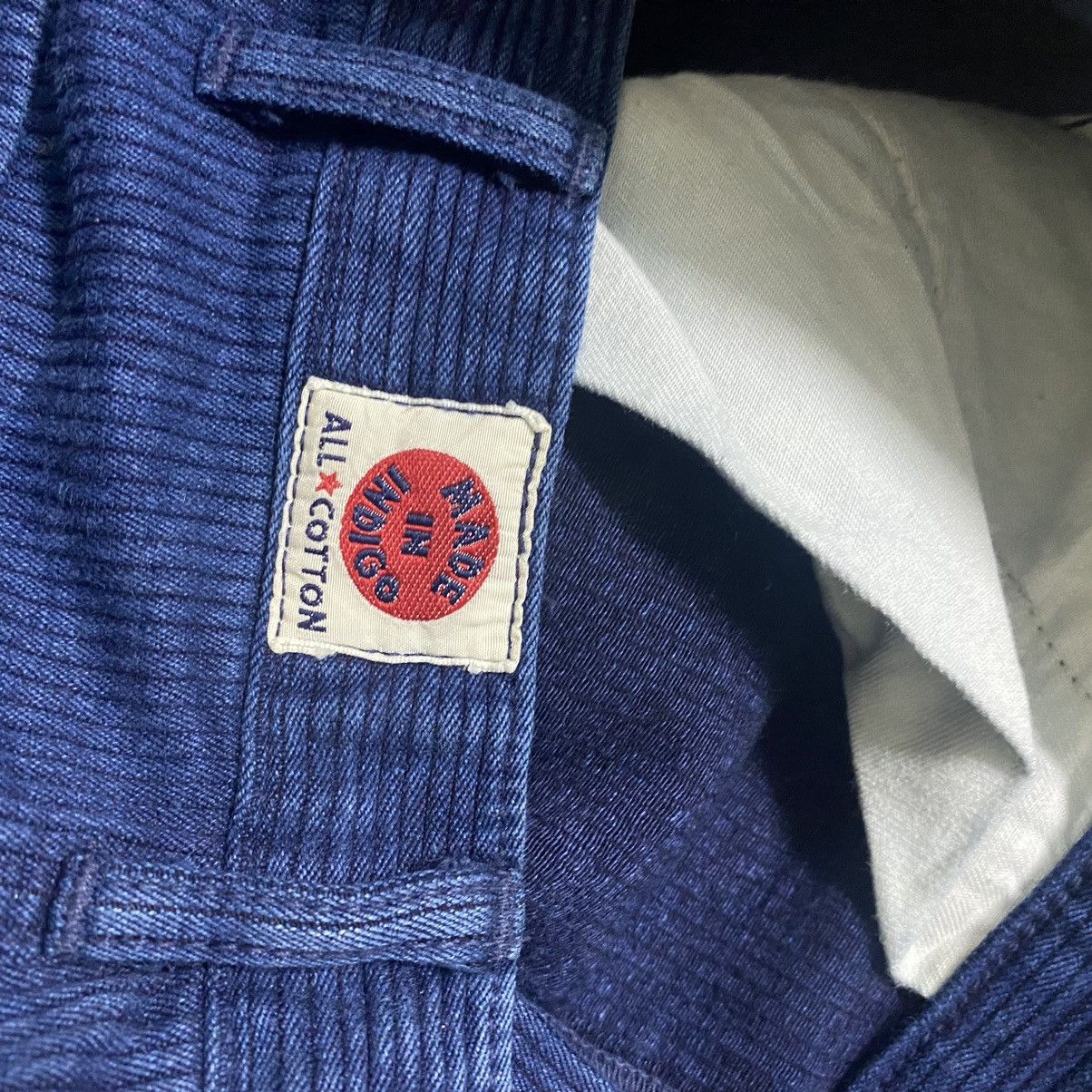 Japanese Brand Made In Indigo Work Pants Stripe Size US 28 / EU 44 - 13 Thumbnail