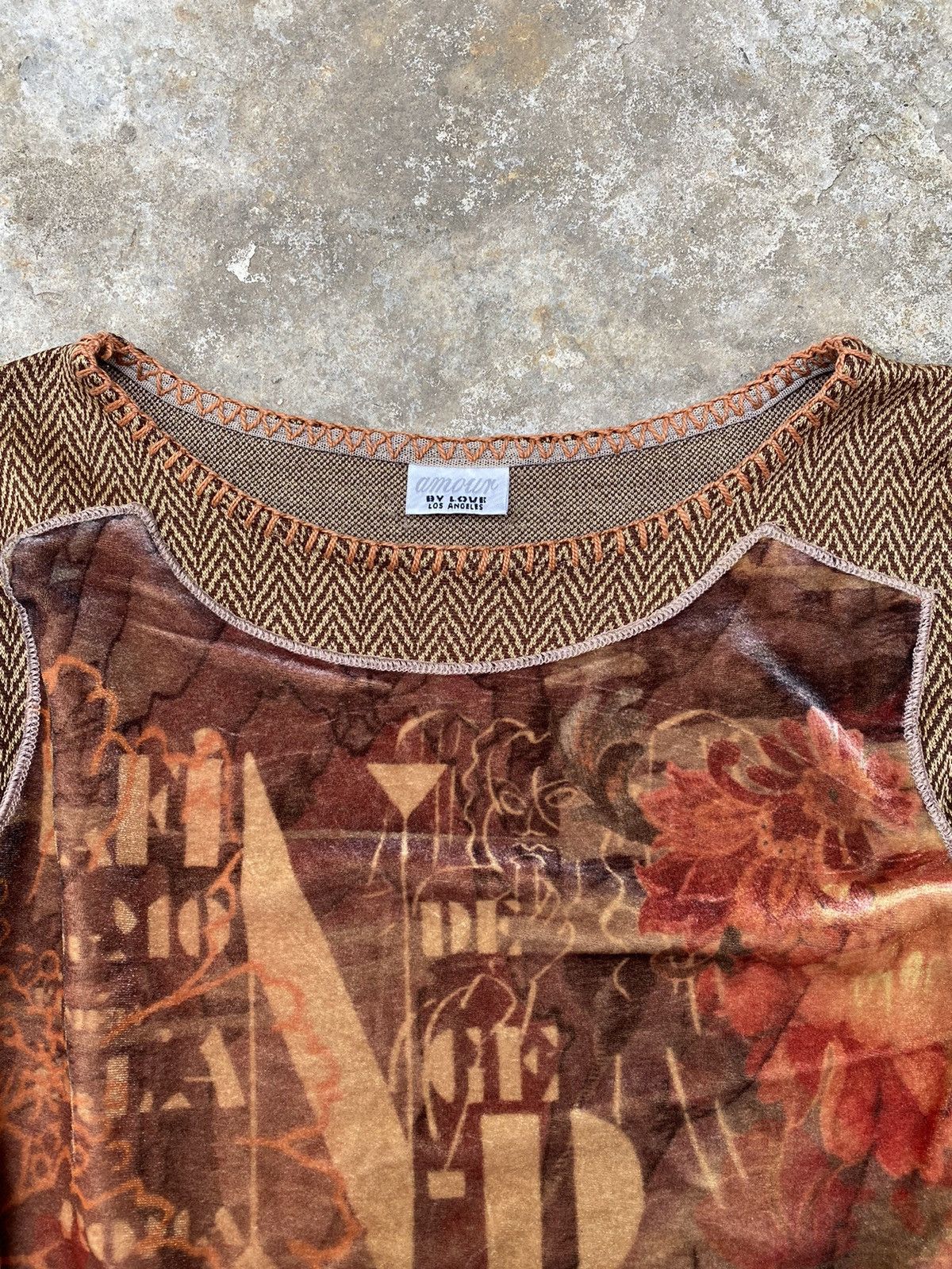 Japanese Brand Amour by love USA patchwork y2k top Size M / US 6-8 / IT 42-44 - 6 Thumbnail